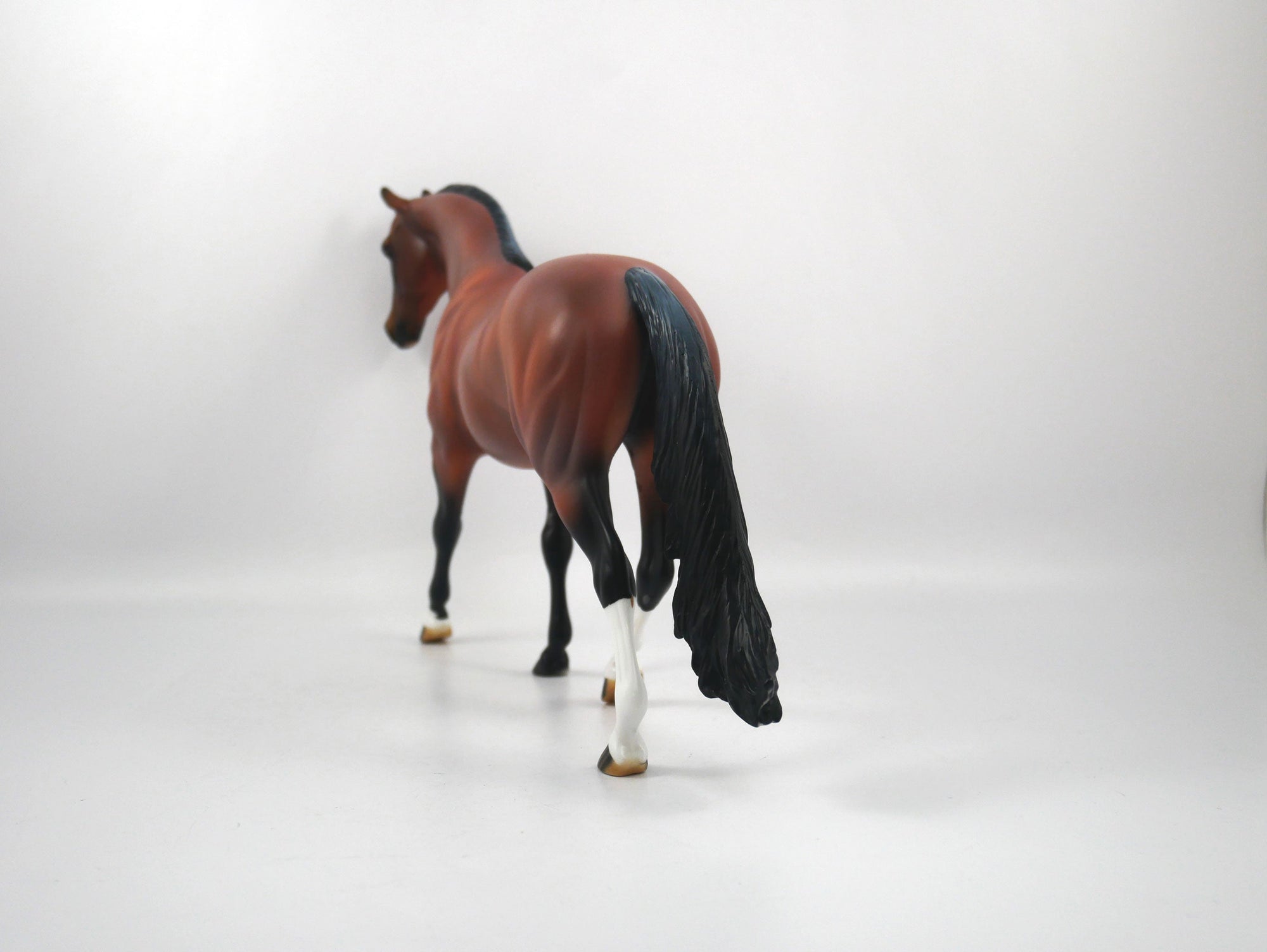 Football Stance-OOAK Bay Pony- By Audrey Dixon