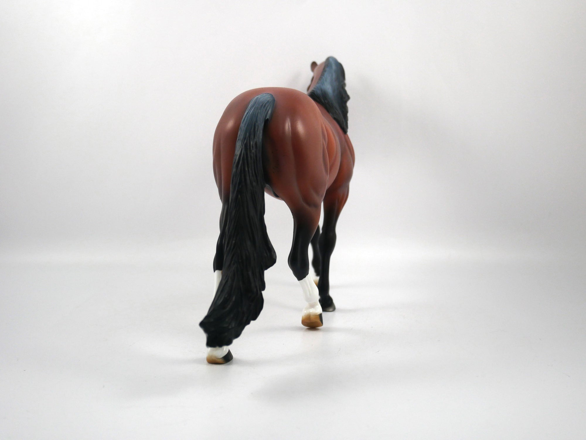 Football Stance-OOAK Bay Pony- By Audrey Dixon