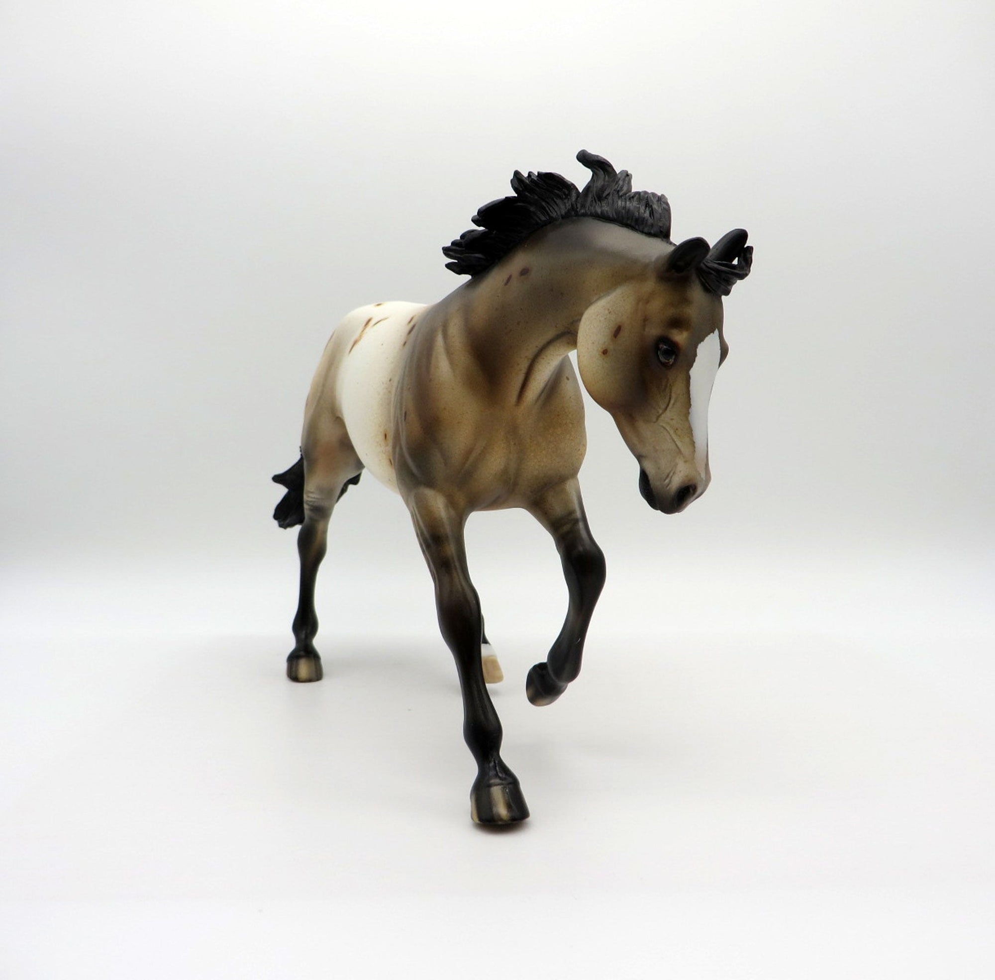 Forge-OOAK Buckskin  Appaloosa Performance Horse  Equilocity 2021 Painted by Julie Keim