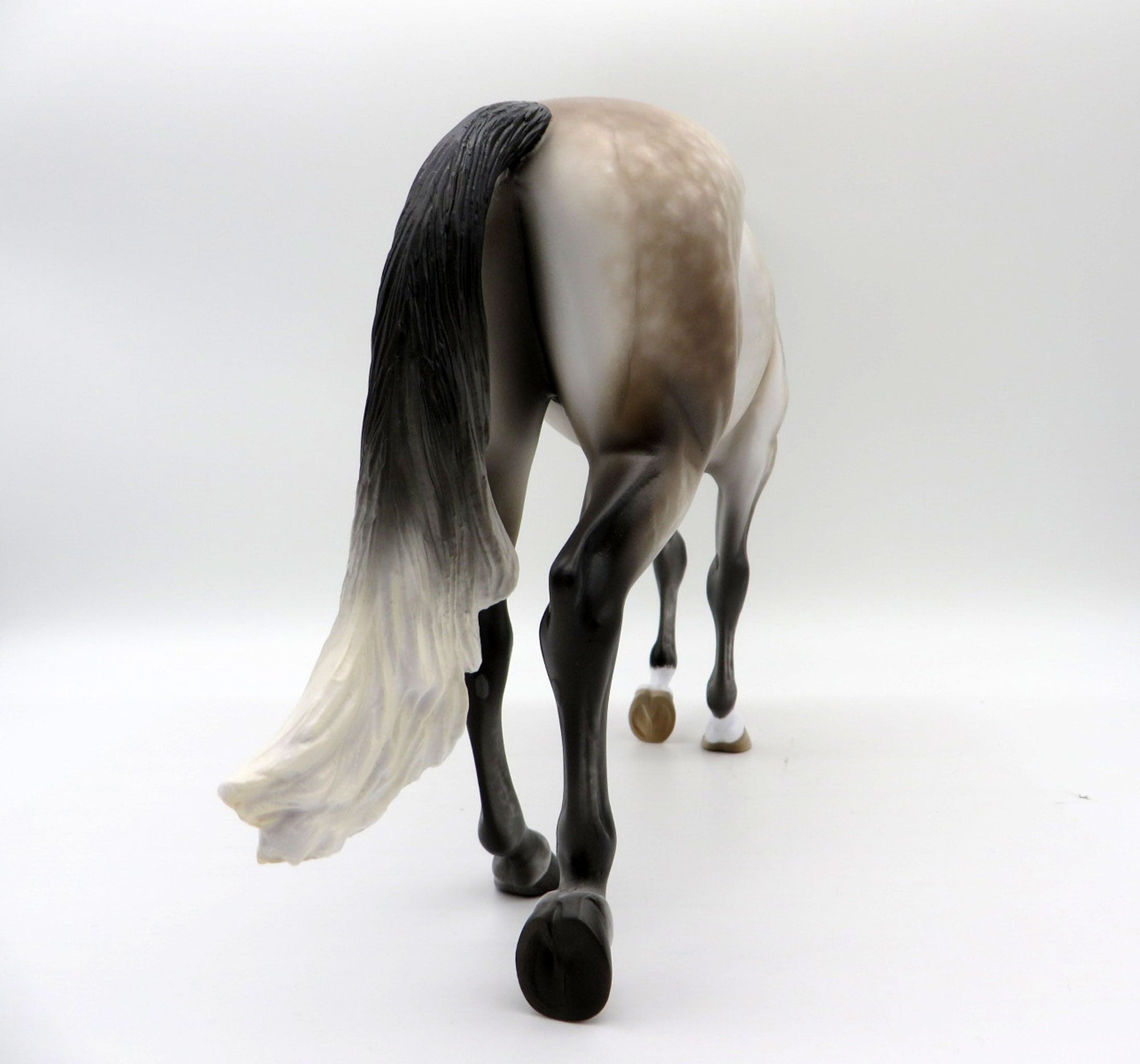 Four Tops-OOAK Dapple Bay going Gray Thoroughbred Painted by Sheryl Leisure  11/29/21