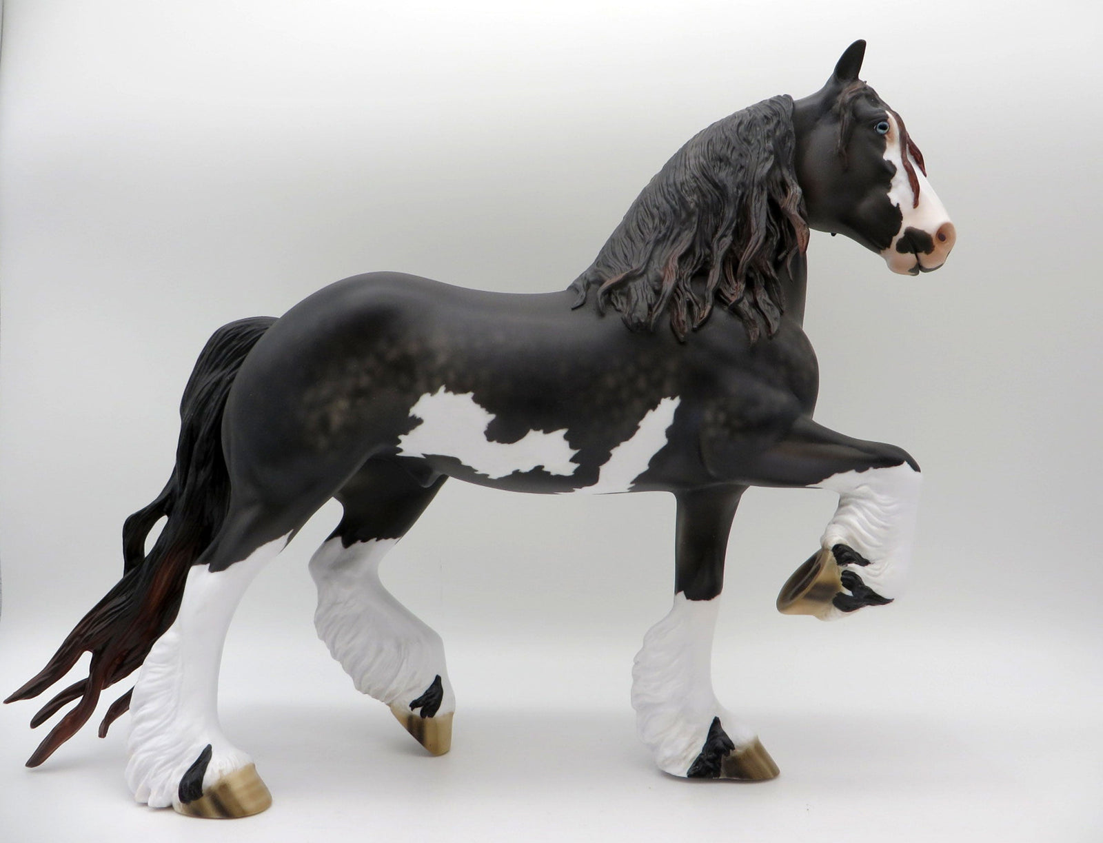 Foxglove-OOAK Sunburnt Black Trotting Drafter Pained By  SHCF 21