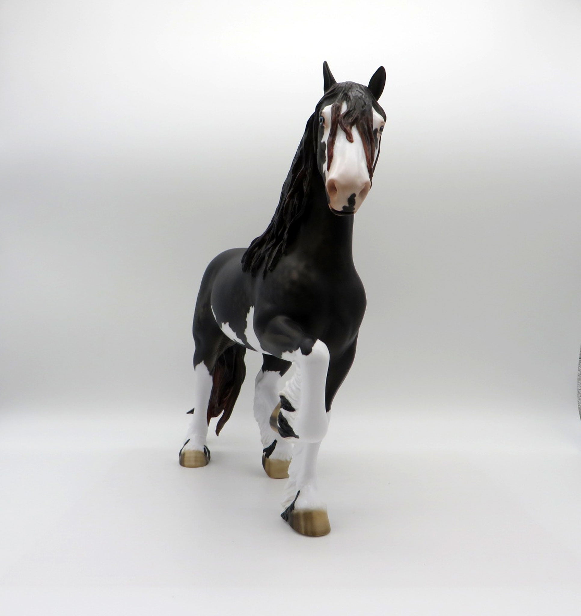 Foxglove-OOAK Sunburnt Black Trotting Drafter Pained By  SHCF 21