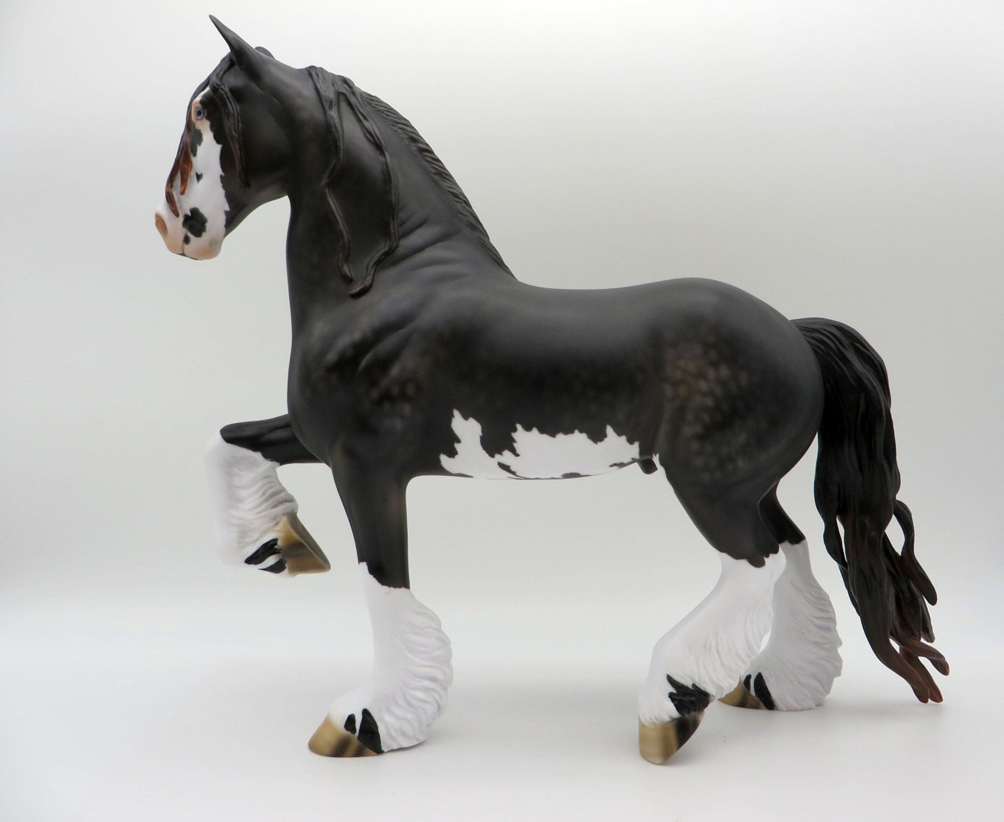 Foxglove-OOAK Sunburnt Black Trotting Drafter Pained By  SHCF 21