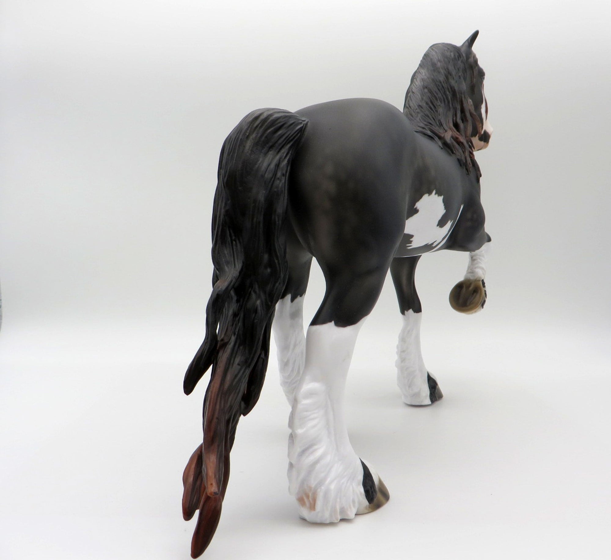 Foxglove-OOAK Sunburnt Black Trotting Drafter Pained By  SHCF 21