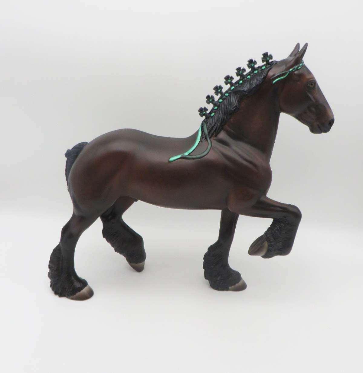 Freight Trains and Monsters  OOAK  Dappled Dark Bay Trotting Drafter By Ashley Palmer  SHCF23