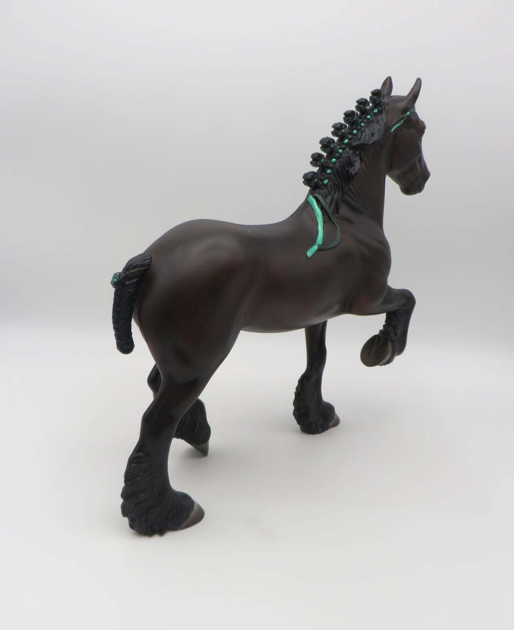 Freight Trains and Monsters  OOAK  Dappled Dark Bay Trotting Drafter By Ashley Palmer  SHCF23
