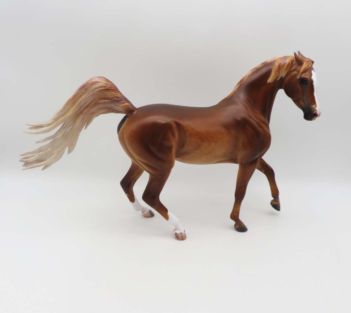 Fripp-OOAK Pinned Ear Dapple Chestnut Arabian By Caroline Boydston 3/17/23