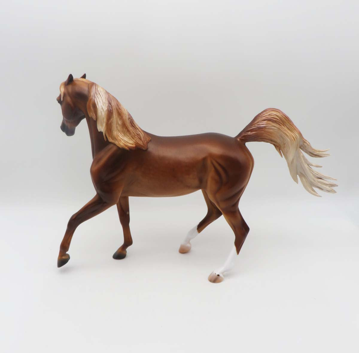 Fripp-OOAK Pinned Ear Dapple Chestnut Arabian By Caroline Boydston 3/17/23