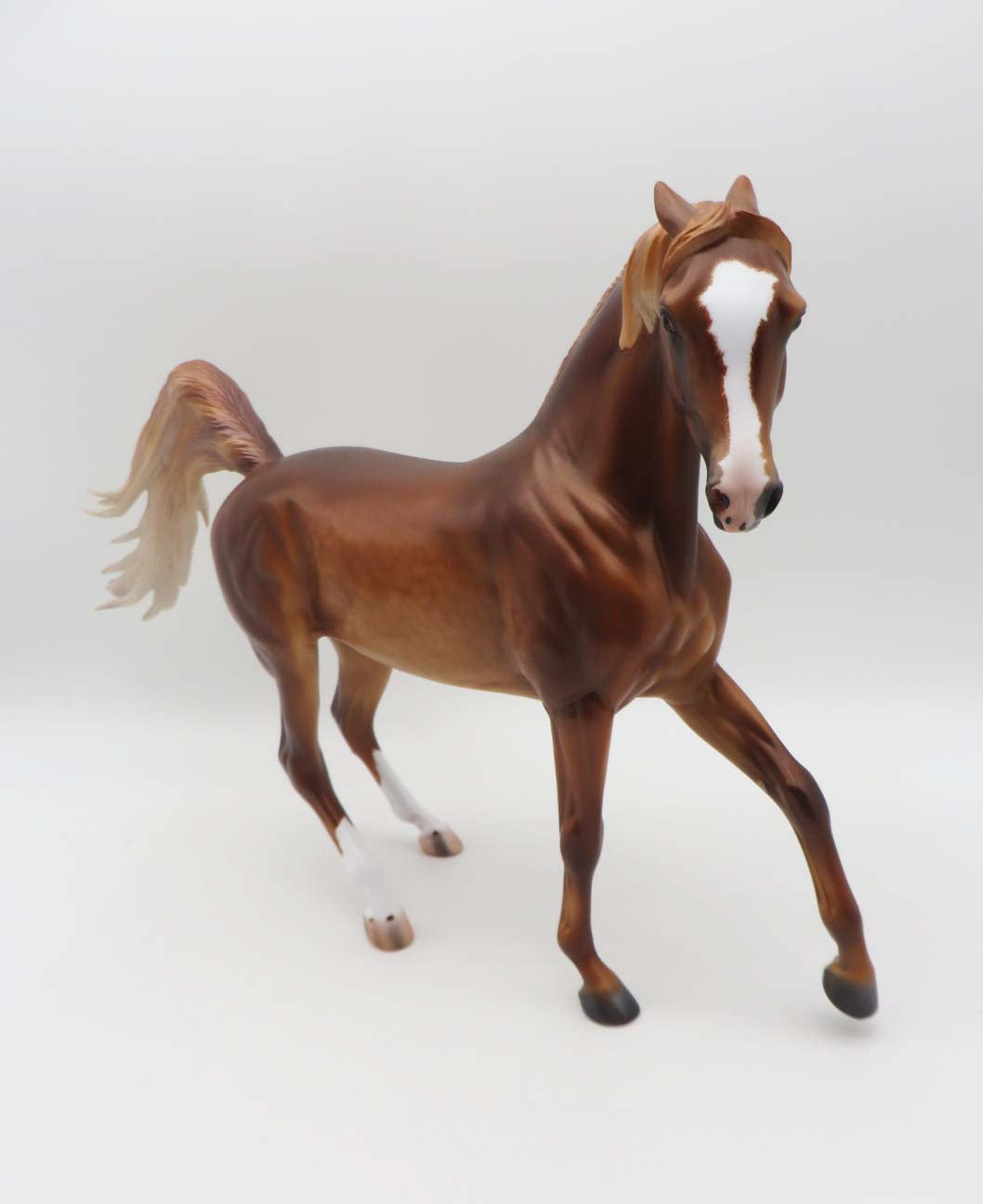 Fripp-OOAK Pinned Ear Dapple Chestnut Arabian By Caroline Boydston 3/17/23