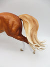 Frogger-OOAK Dapple Chestnut Running Stock Horse By Sheryl Leisure 5/19/23