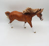 Frogger-OOAK Dapple Chestnut Running Stock Horse By Sheryl Leisure 5/19/23