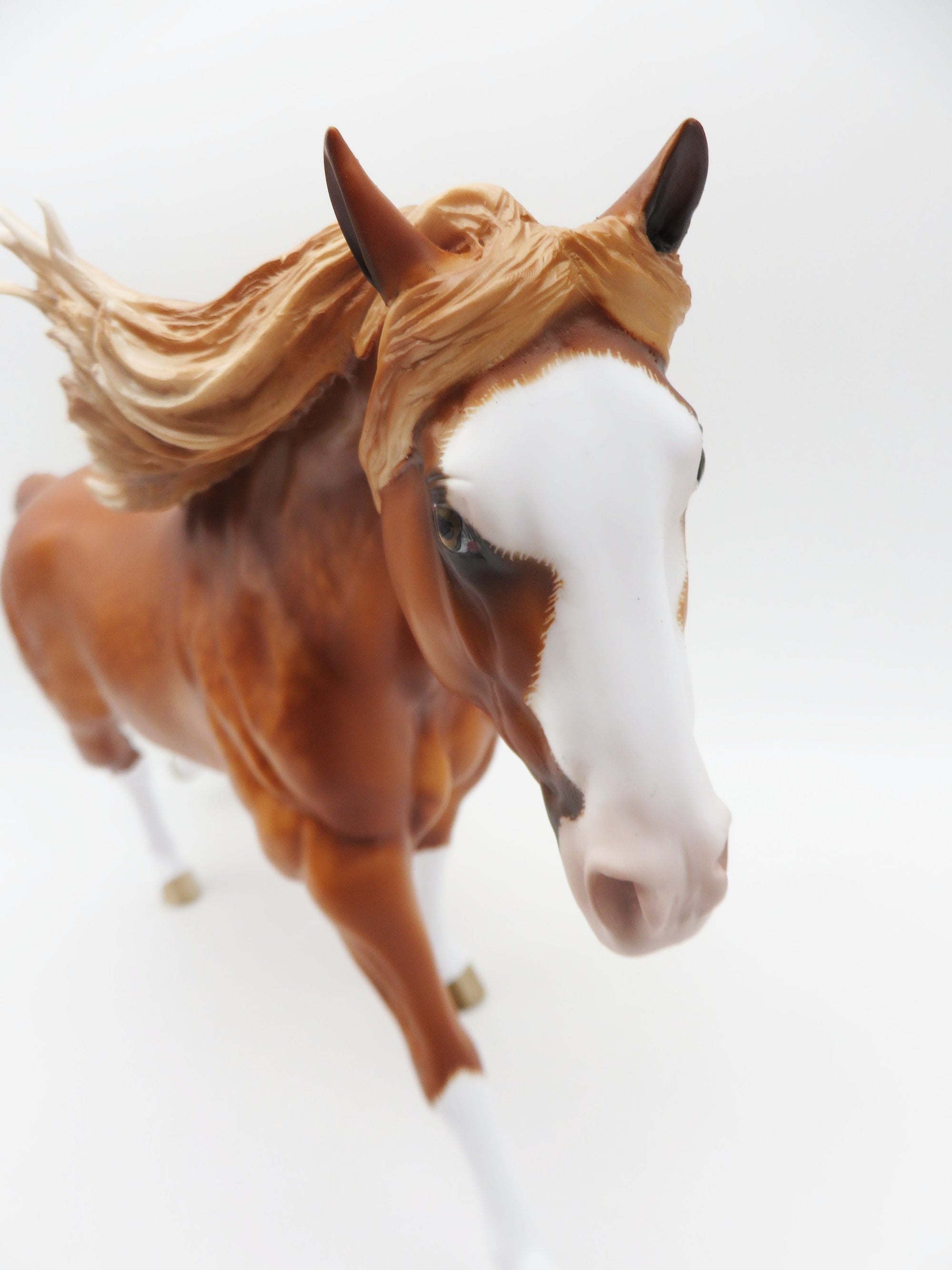 Frogger-OOAK Dapple Chestnut Running Stock Horse By Sheryl Leisure 5/19/23