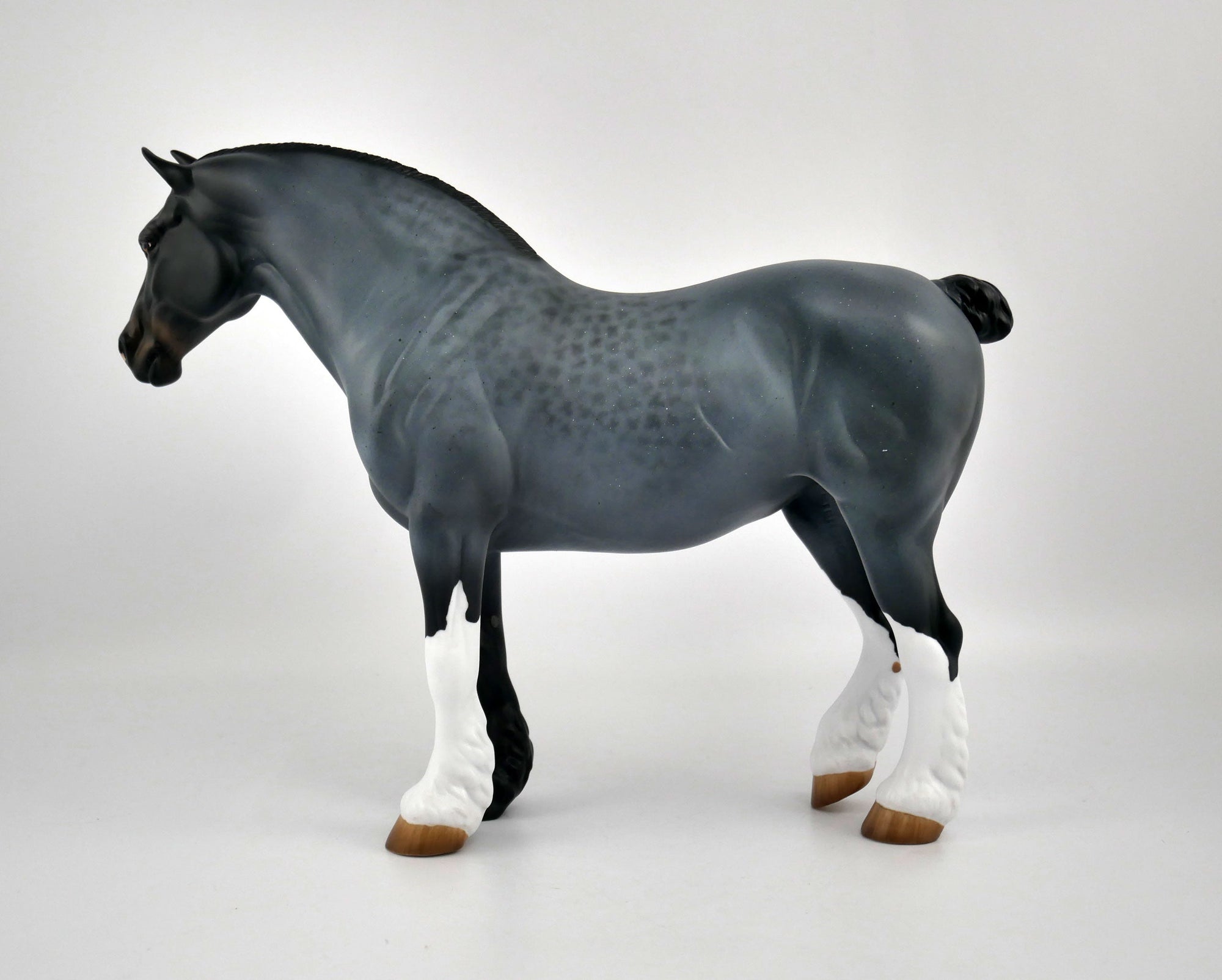 Greystone-OOAK Reversed Dapple Grey Heavy Draft Mare  MM 2020