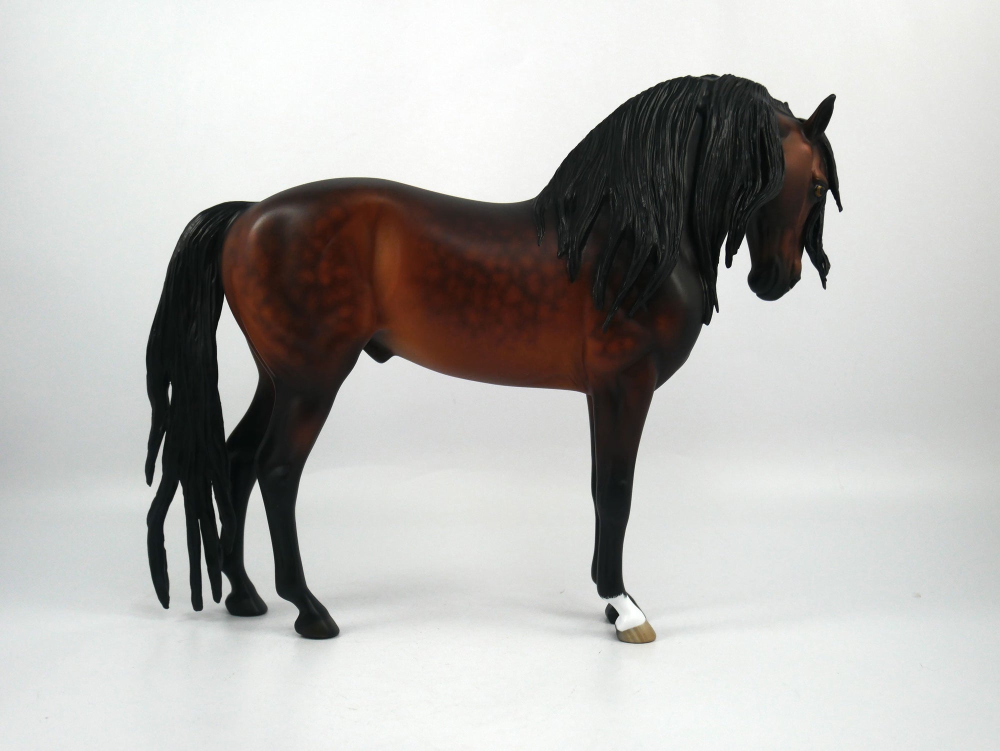 Gabe-OOAK Dapple Bay Andalusian Painted by Sheryl Leisure 1/29/21