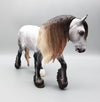 Galloway - LE30 Dappled Rose Grey Fell Pony on the Cob Mold By Ashley Palmer EQ23