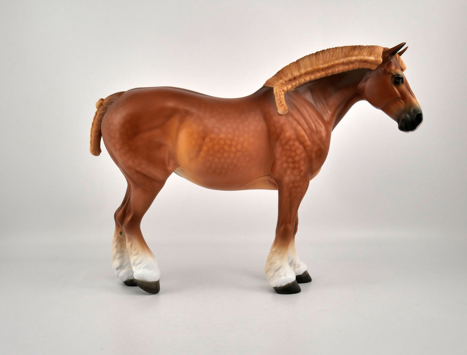 Garland-OOAK Dapple Chestnut Heavy Draft Mare By Sheryl Leisure 2/15/20
