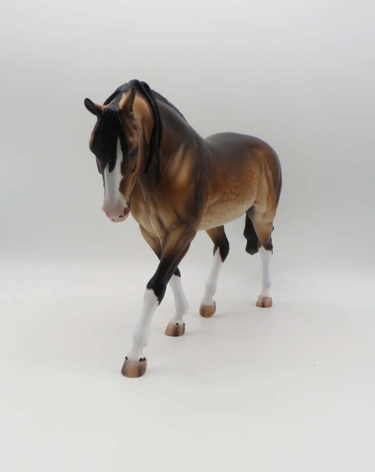 Geddy - OOAK - Dappled Bay Irish Draught By Caroline Boydston BEST OFFER 3/13/23