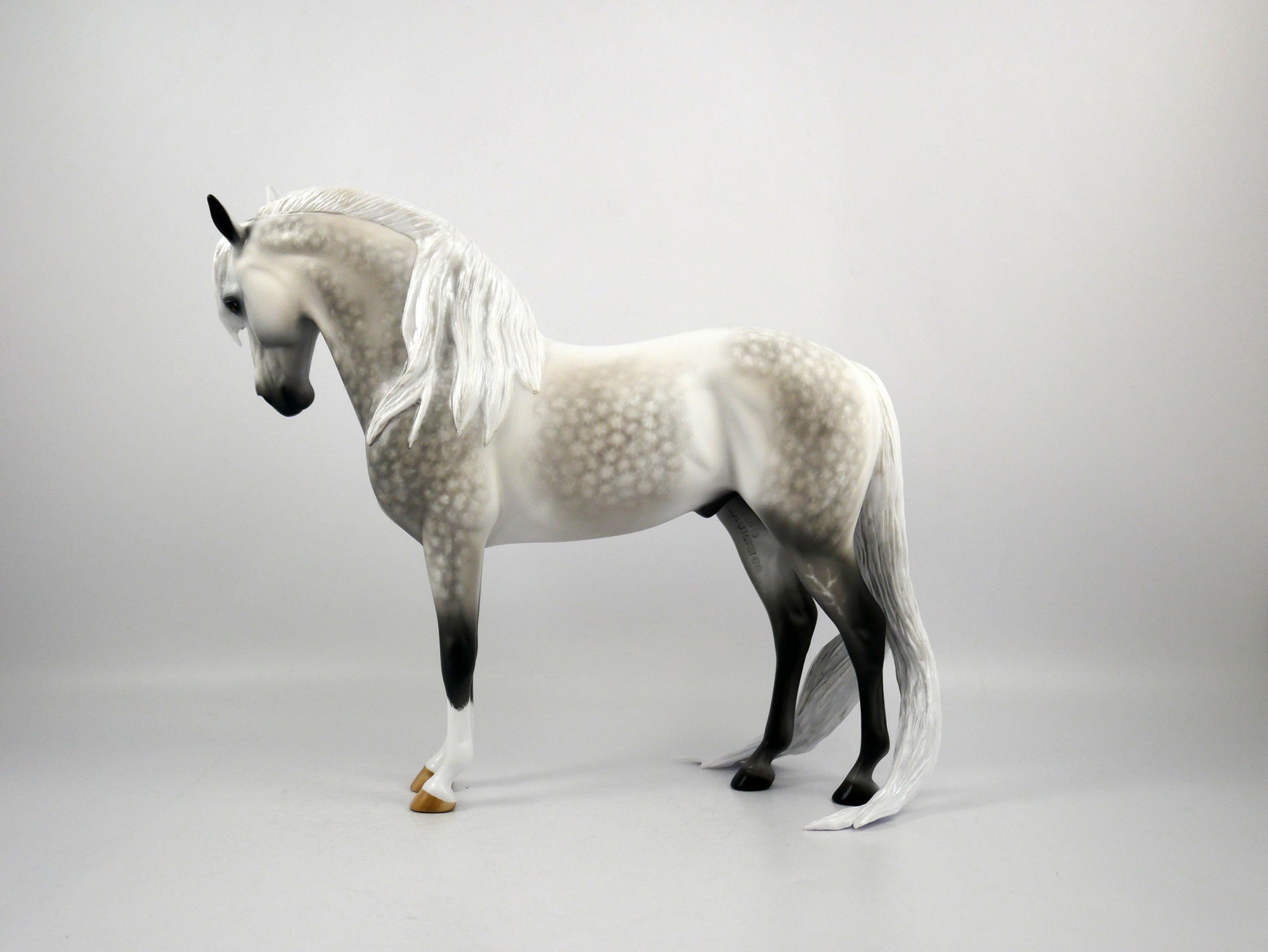 Gino Felino-OOAK Dapple Grey Andalusian Painted By Sheryl Leisure 1/15/21