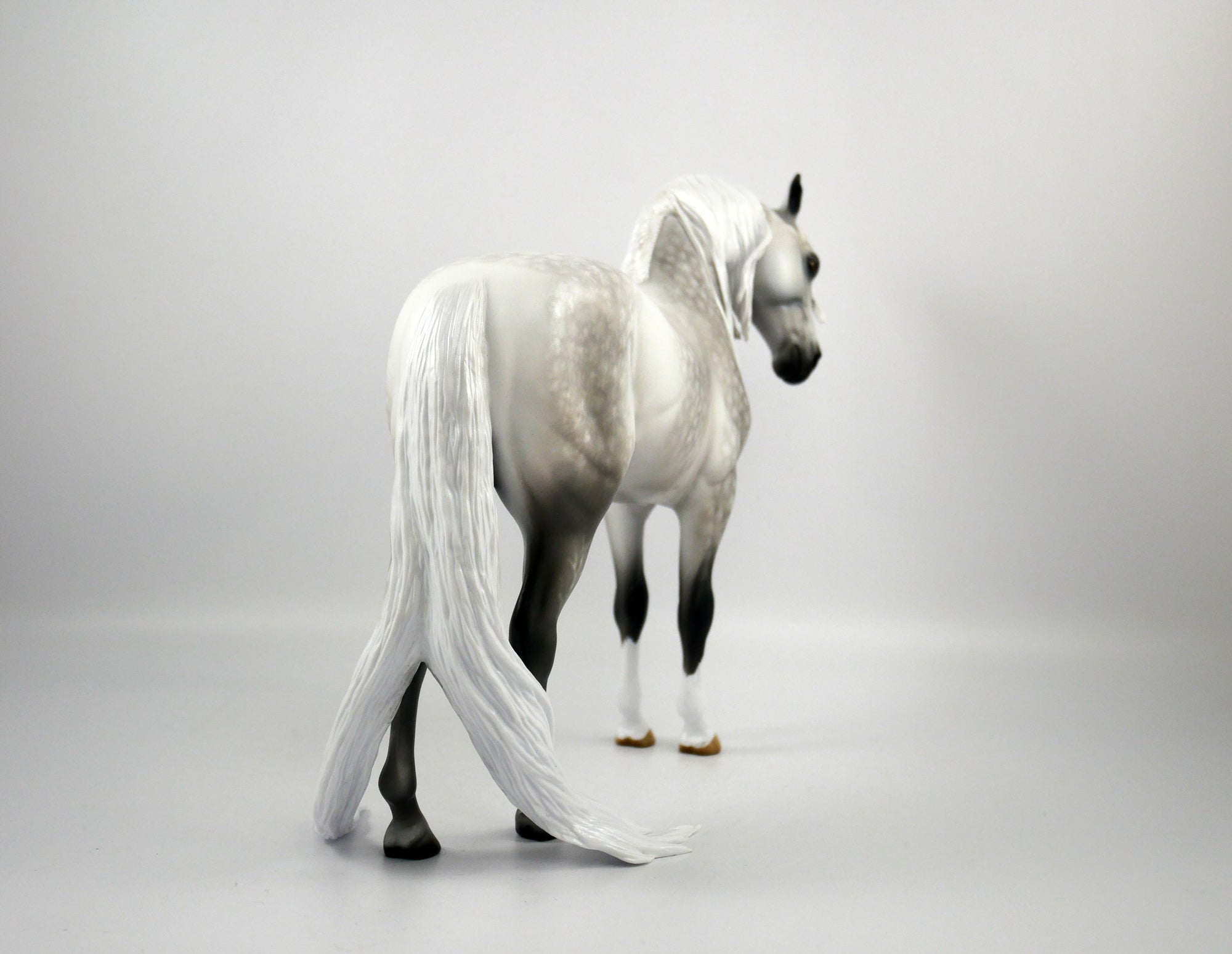 Gino Felino-OOAK Dapple Grey Andalusian Painted By Sheryl Leisure 1/15/21