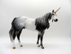 Glisten-OOAK Dapple Grey ISH Unicorn Painted by Audrey Dixon