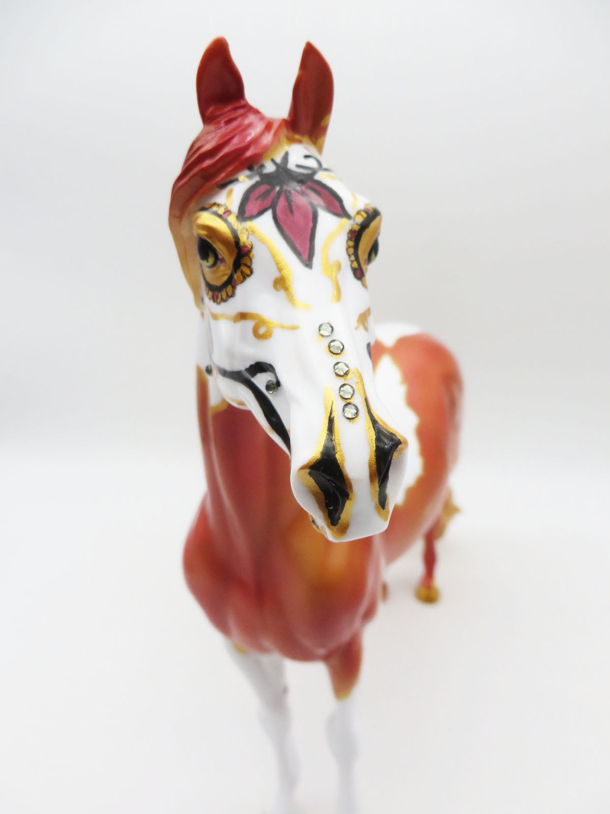 Glowing Embers - OOAK - Sugar Skull Morgan - Painted by Jas Fanning - MM22