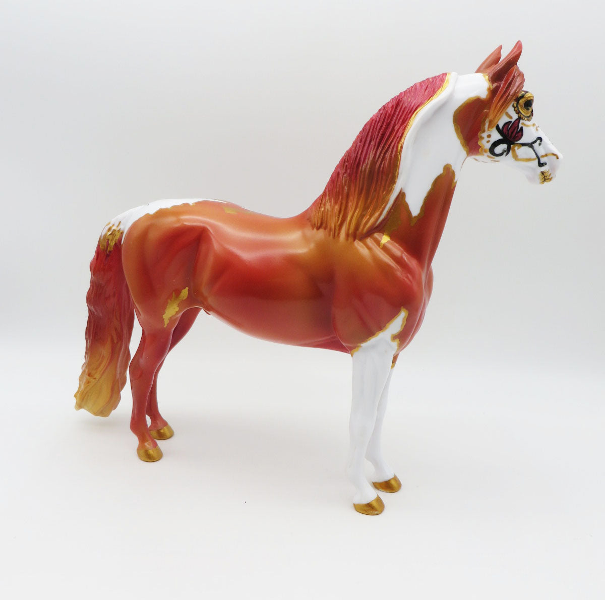 Glowing Embers - OOAK - Sugar Skull Morgan - Painted by Jas Fanning - MM22