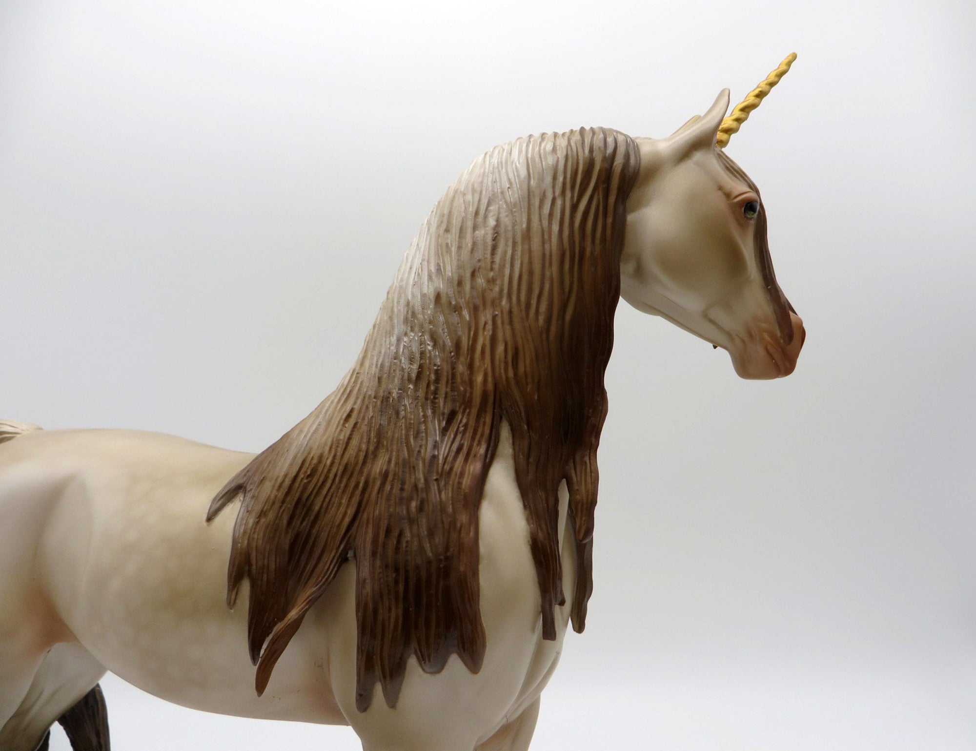 Golden-OOAK Champagne Arabian Unicorn By Audrey Dixon 4/13/21