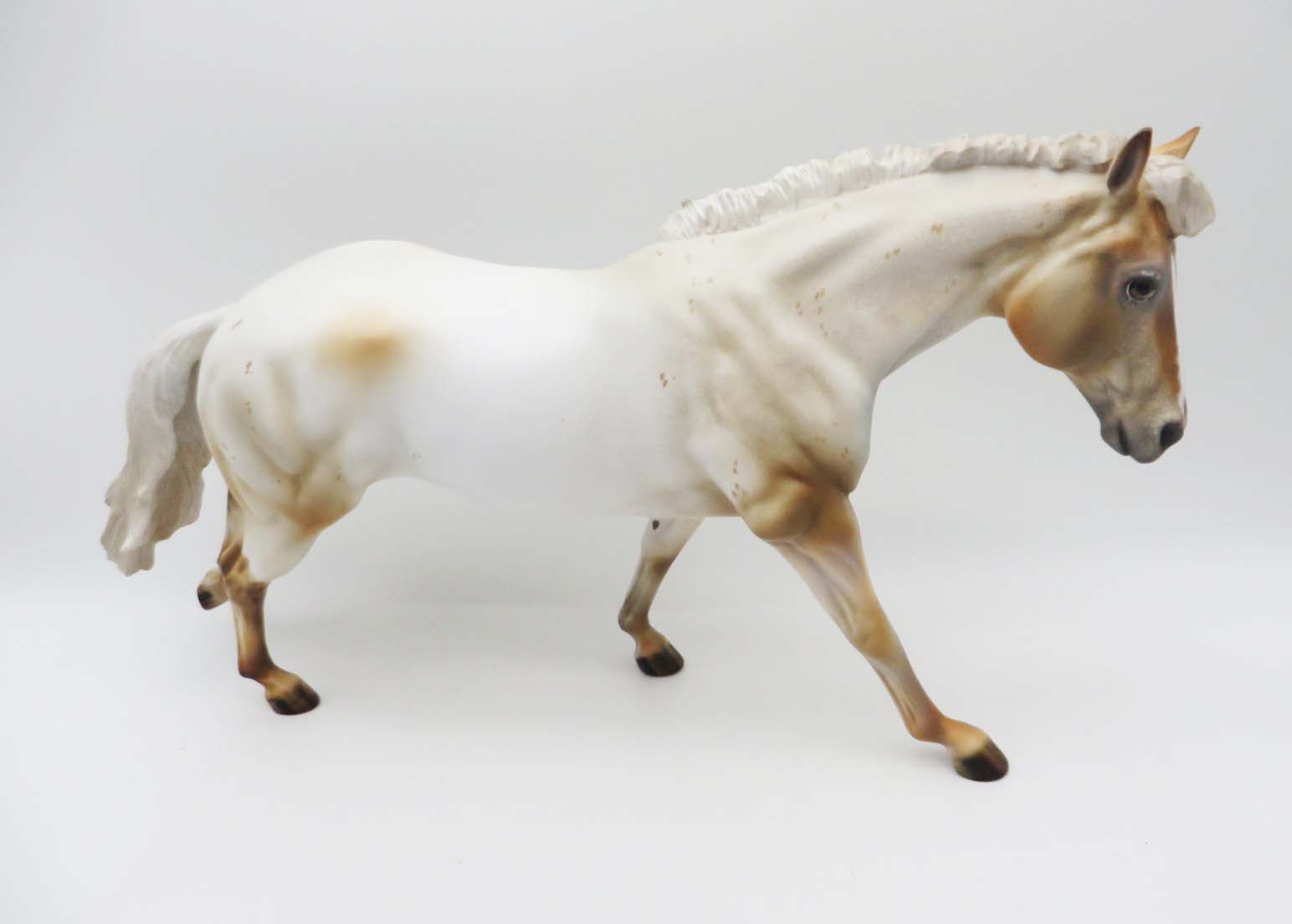 Golden Opportunity - OOAK Palomino Varnish Roan Appaloosa Running Stock Horse by Julie Keim SHCF23