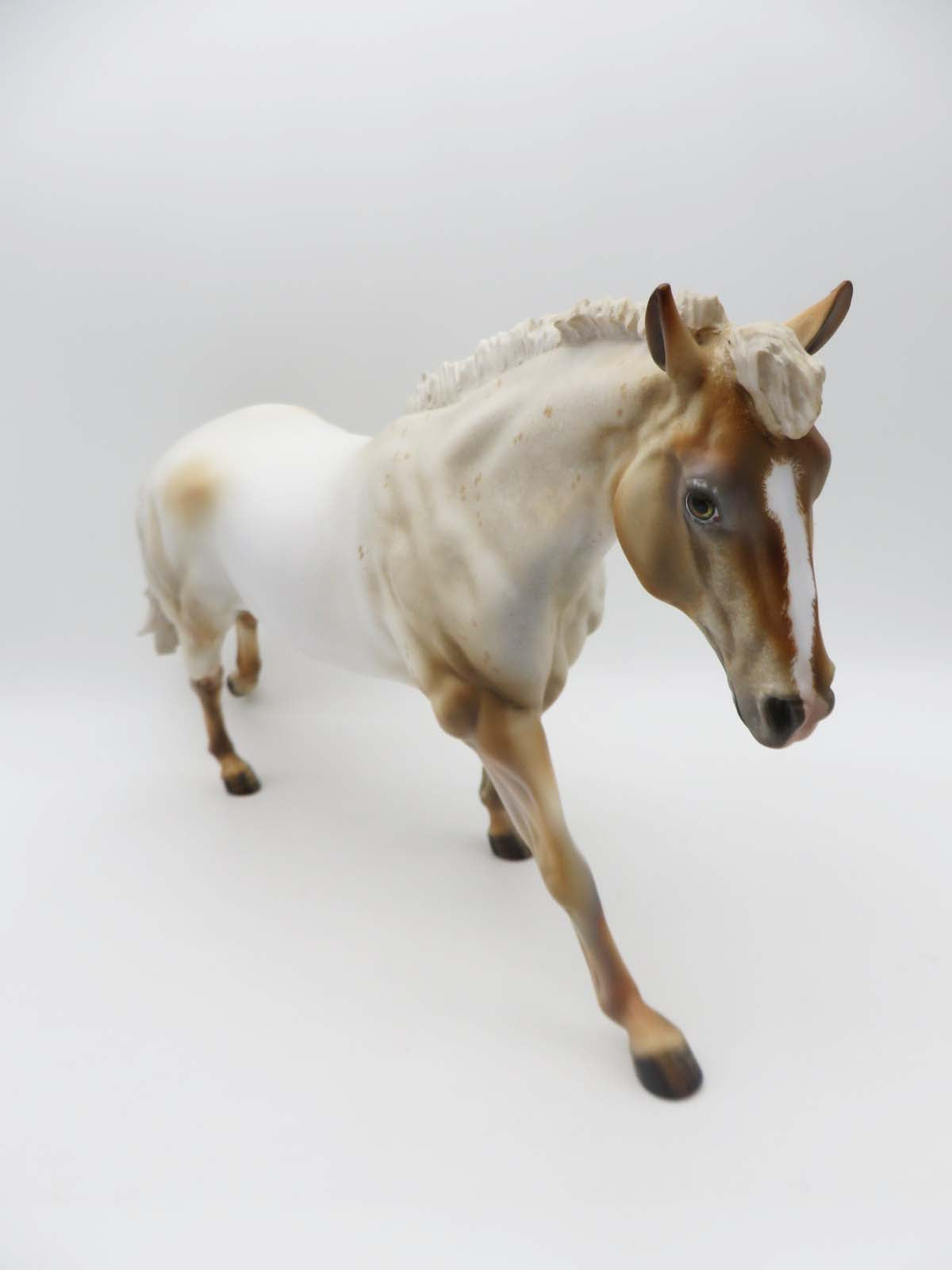 Golden Opportunity - OOAK Palomino Varnish Roan Appaloosa Running Stock Horse by Julie Keim SHCF23