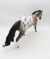 Goldrush OOAK Buckskin Appaloosa Running Stock Horse Painted BY Dawn SHCF23