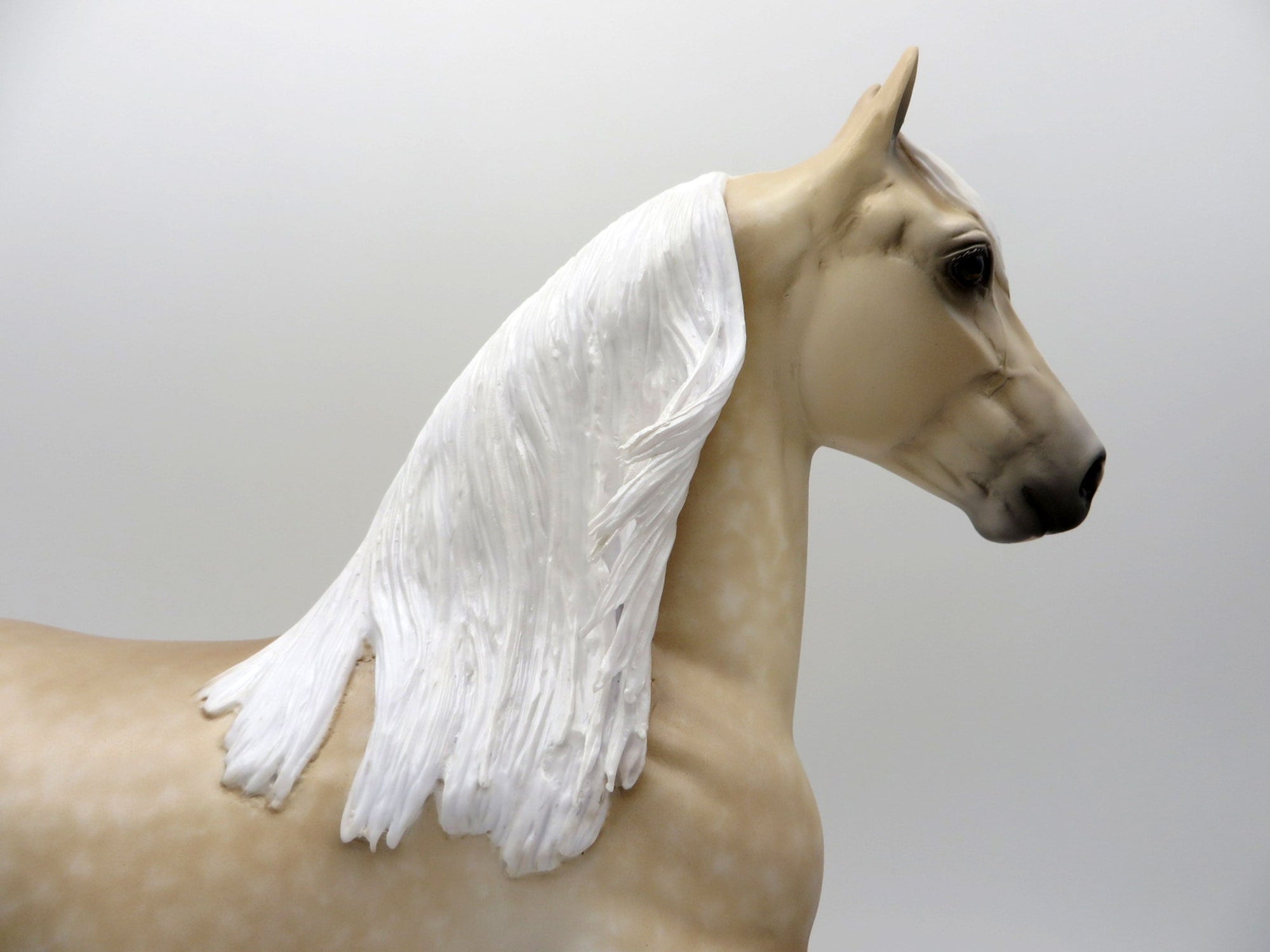 Gomer-OOAK Dapple Palomino Trotting Drafter Painted by Sheryl Leisure 1/3/22