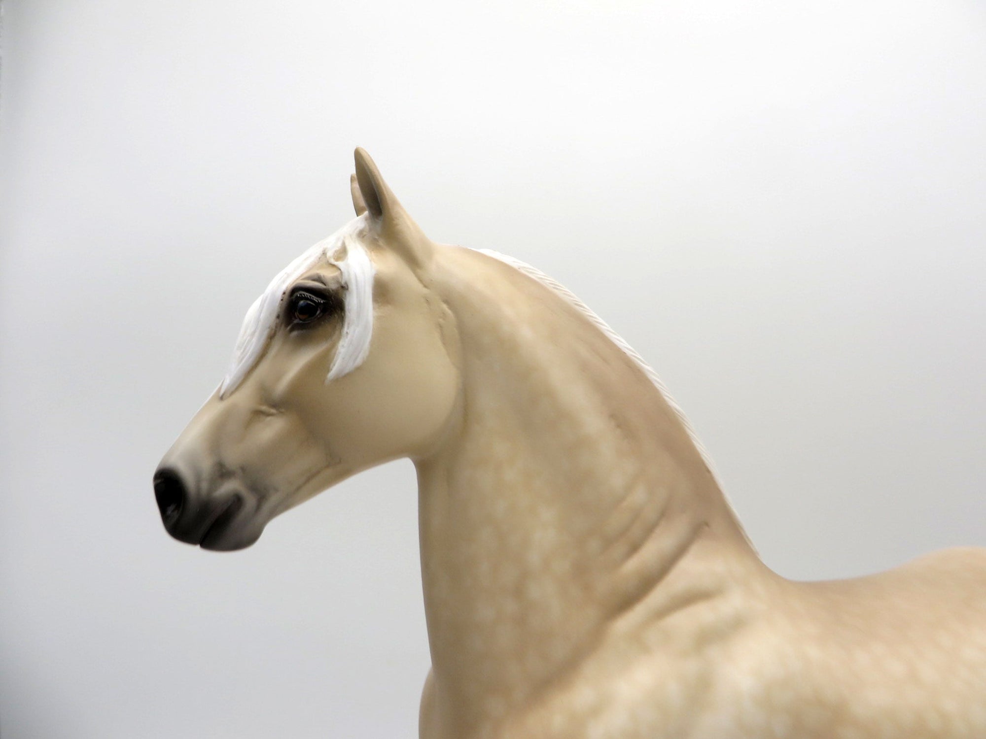 Gomer-OOAK Dapple Palomino Trotting Drafter Painted by Sheryl Leisure 1/3/22