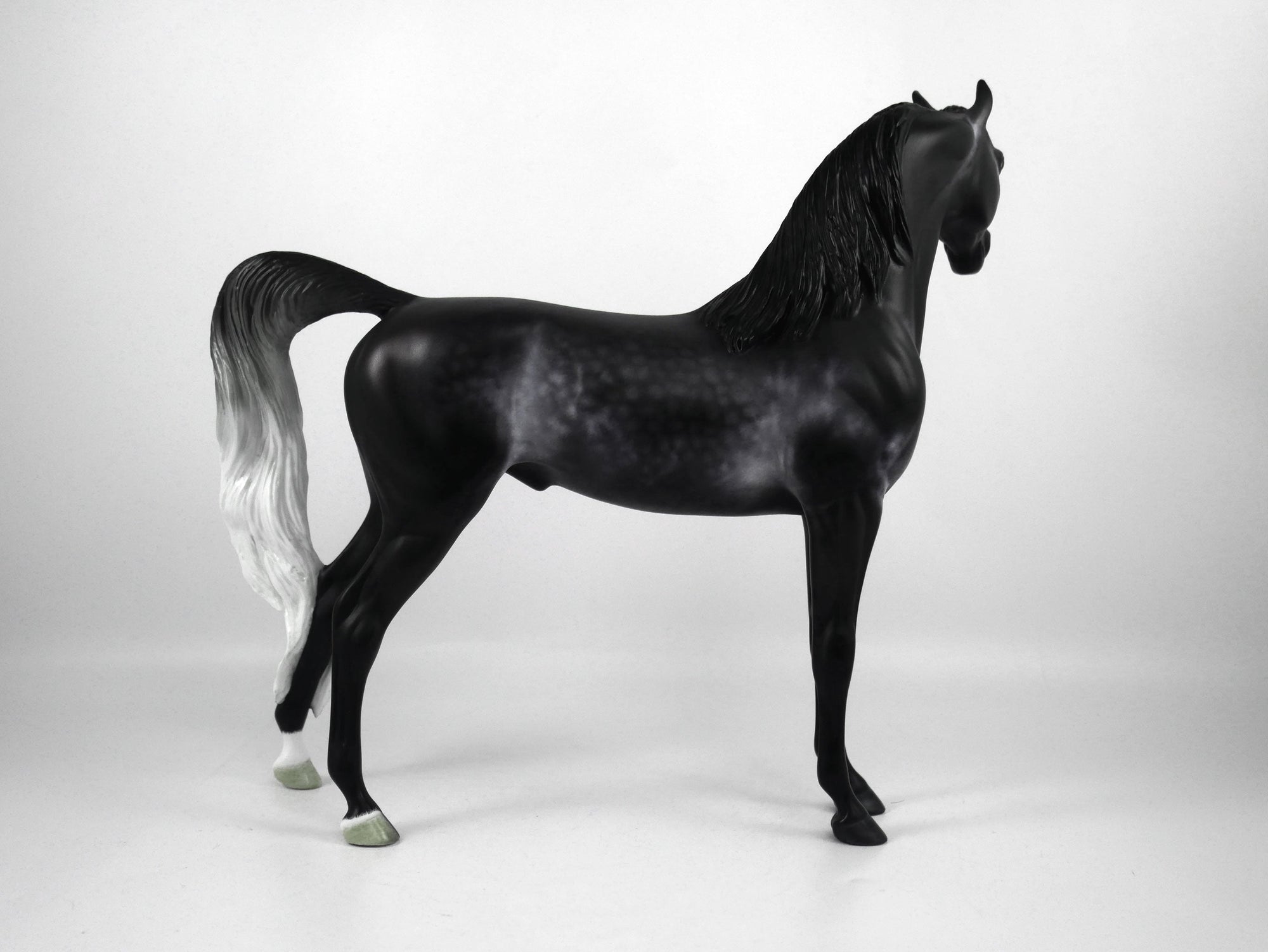 GOODWILL TO MEN-OOAK DARK GREY DAPPLE ARABIAN BY CARRIE KELLER 12/22/20