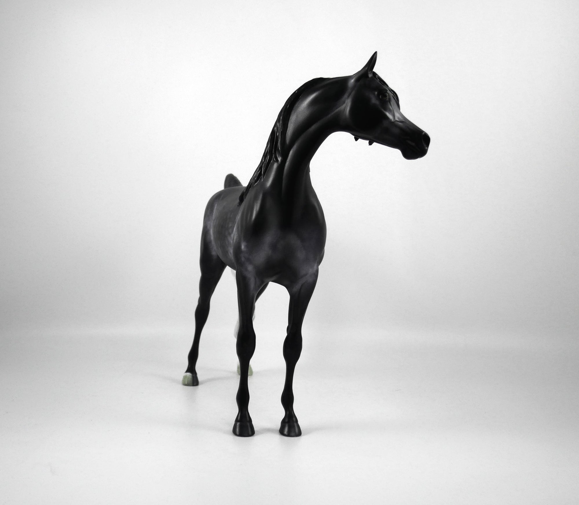 GOODWILL TO MEN-OOAK DARK GREY DAPPLE ARABIAN BY CARRIE KELLER 12/22/20