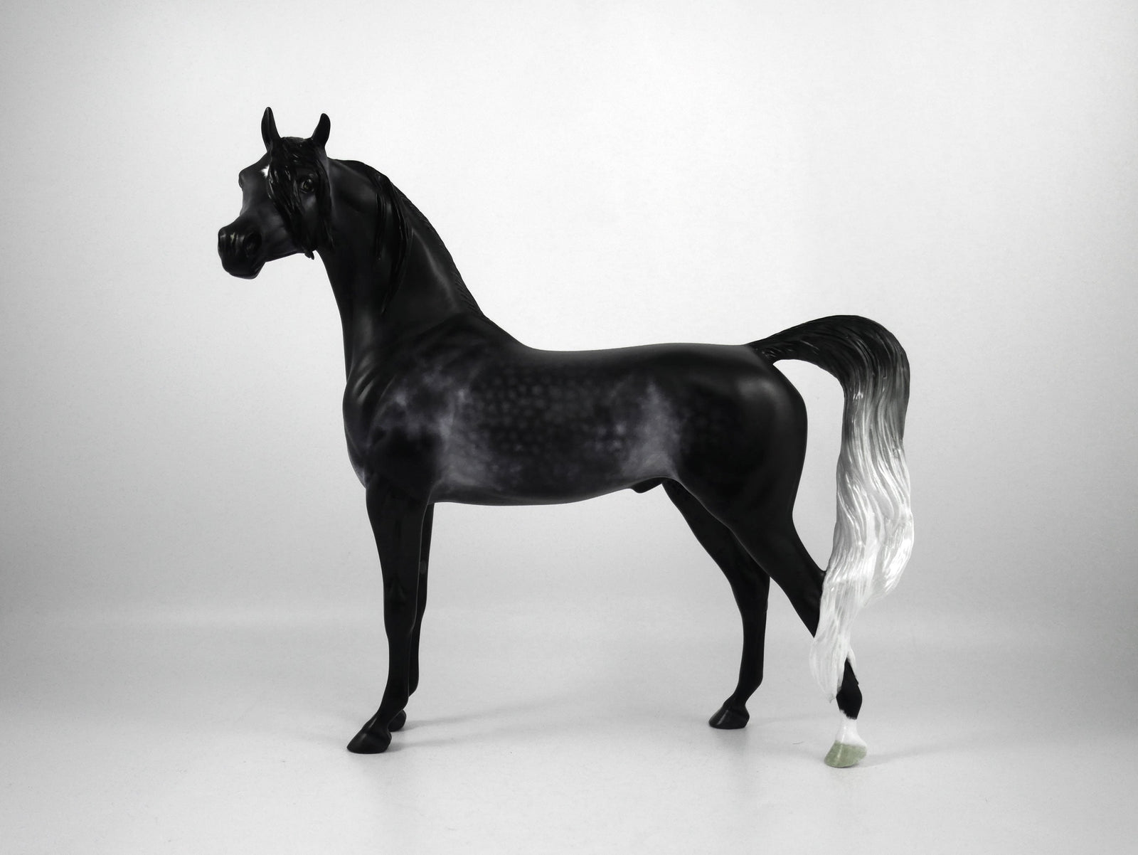 GOODWILL TO MEN-OOAK DARK GREY DAPPLE ARABIAN BY CARRIE KELLER 12/22/20