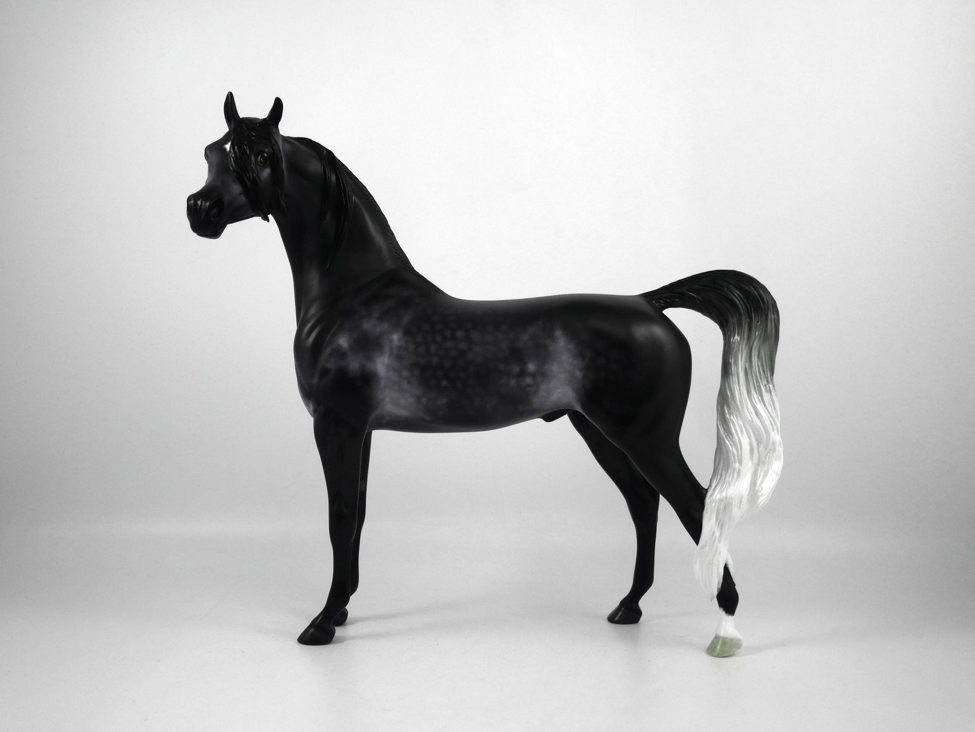 GOODWILL TO MEN-OOAK DARK GREY DAPPLE ARABIAN BY CARRIE KELLER 12/22/20