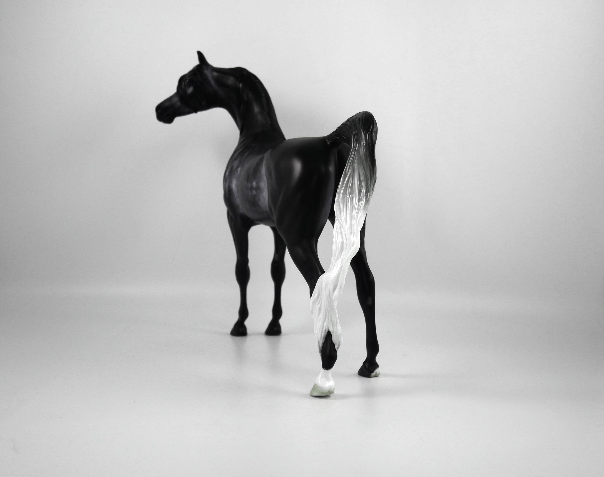 GOODWILL TO MEN-OOAK DARK GREY DAPPLE ARABIAN BY CARRIE KELLER 12/22/20