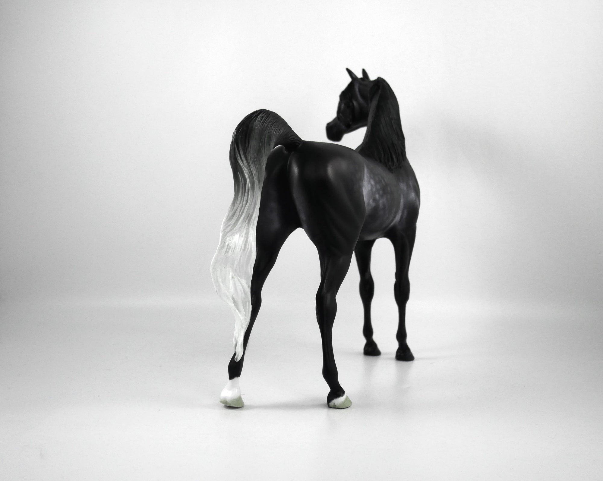 GOODWILL TO MEN-OOAK DARK GREY DAPPLE ARABIAN BY CARRIE KELLER 12/22/20