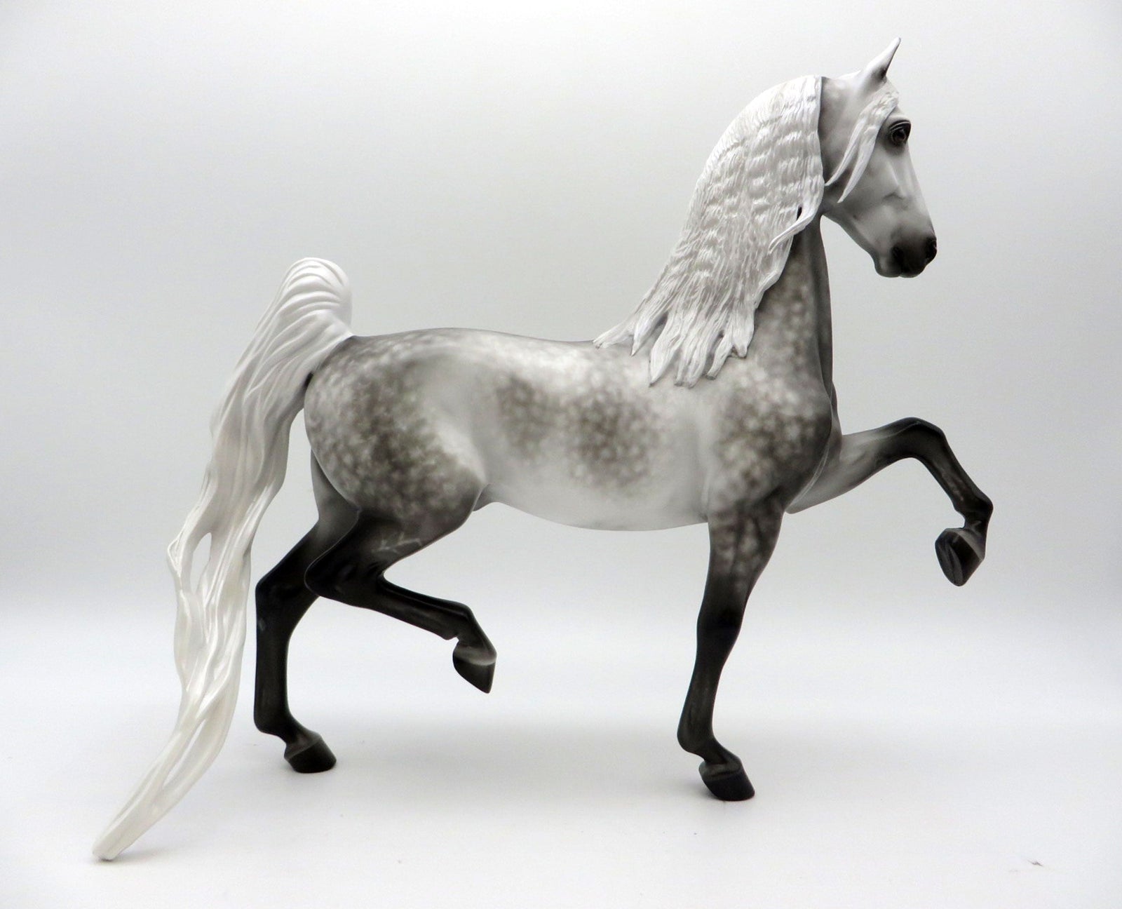 Griffith-OOAK Star Dapple Grey Saddlebred Painted by Sheryl Leisure 1/3/22