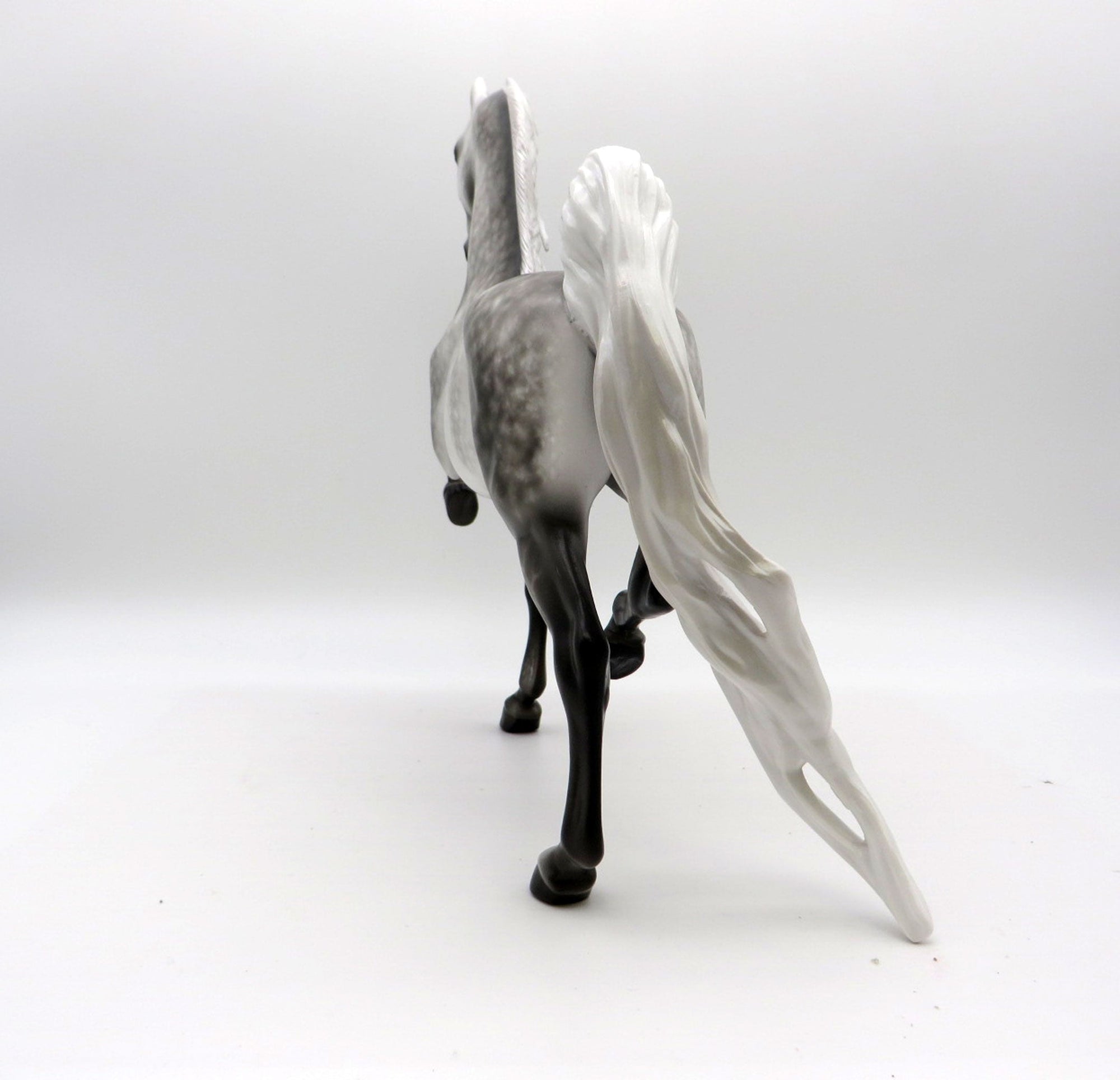 Griffith-OOAK Star Dapple Grey Saddlebred Painted by Sheryl Leisure 1/3/22