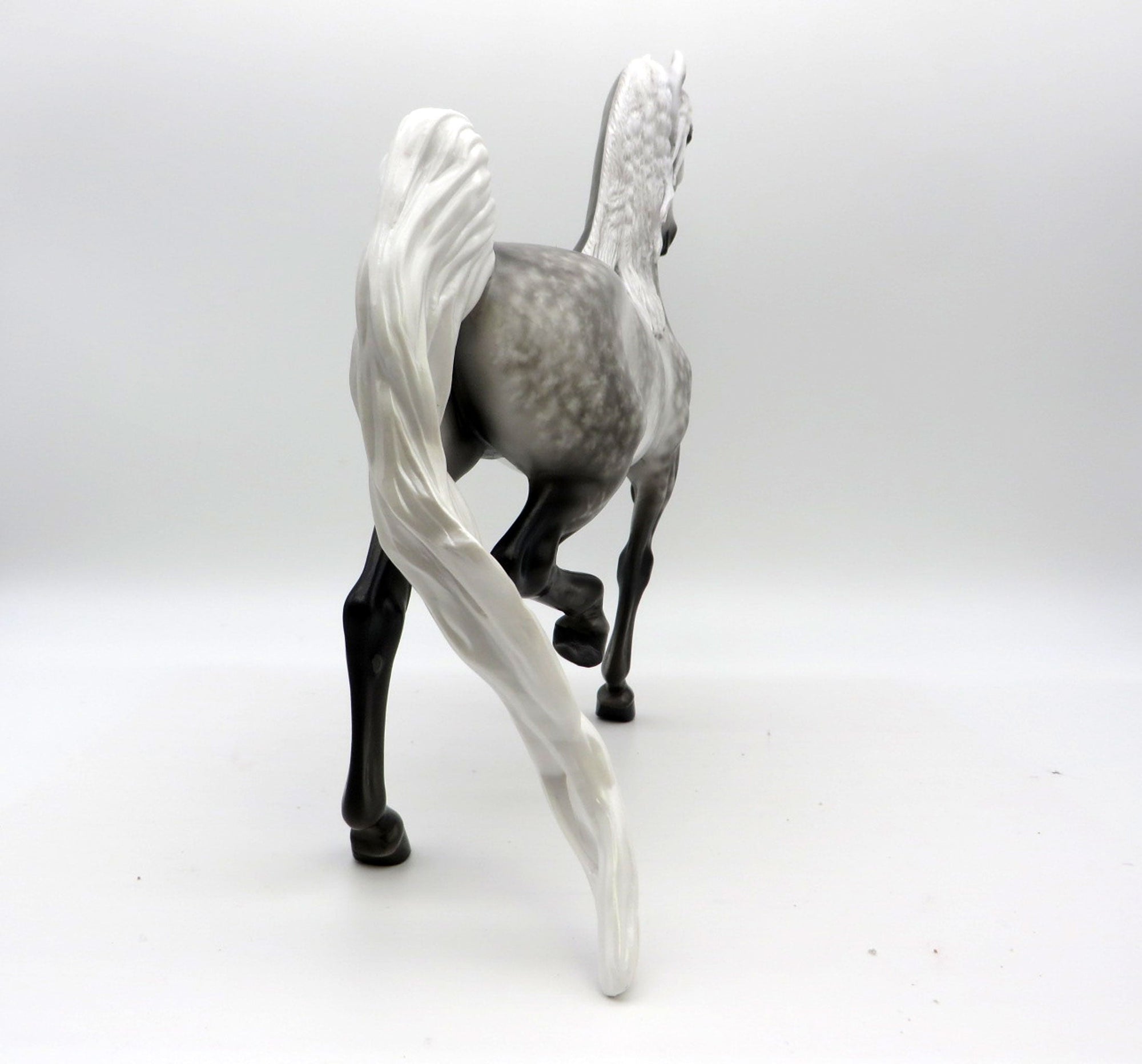 Griffith-OOAK Star Dapple Grey Saddlebred Painted by Sheryl Leisure 1/3/22