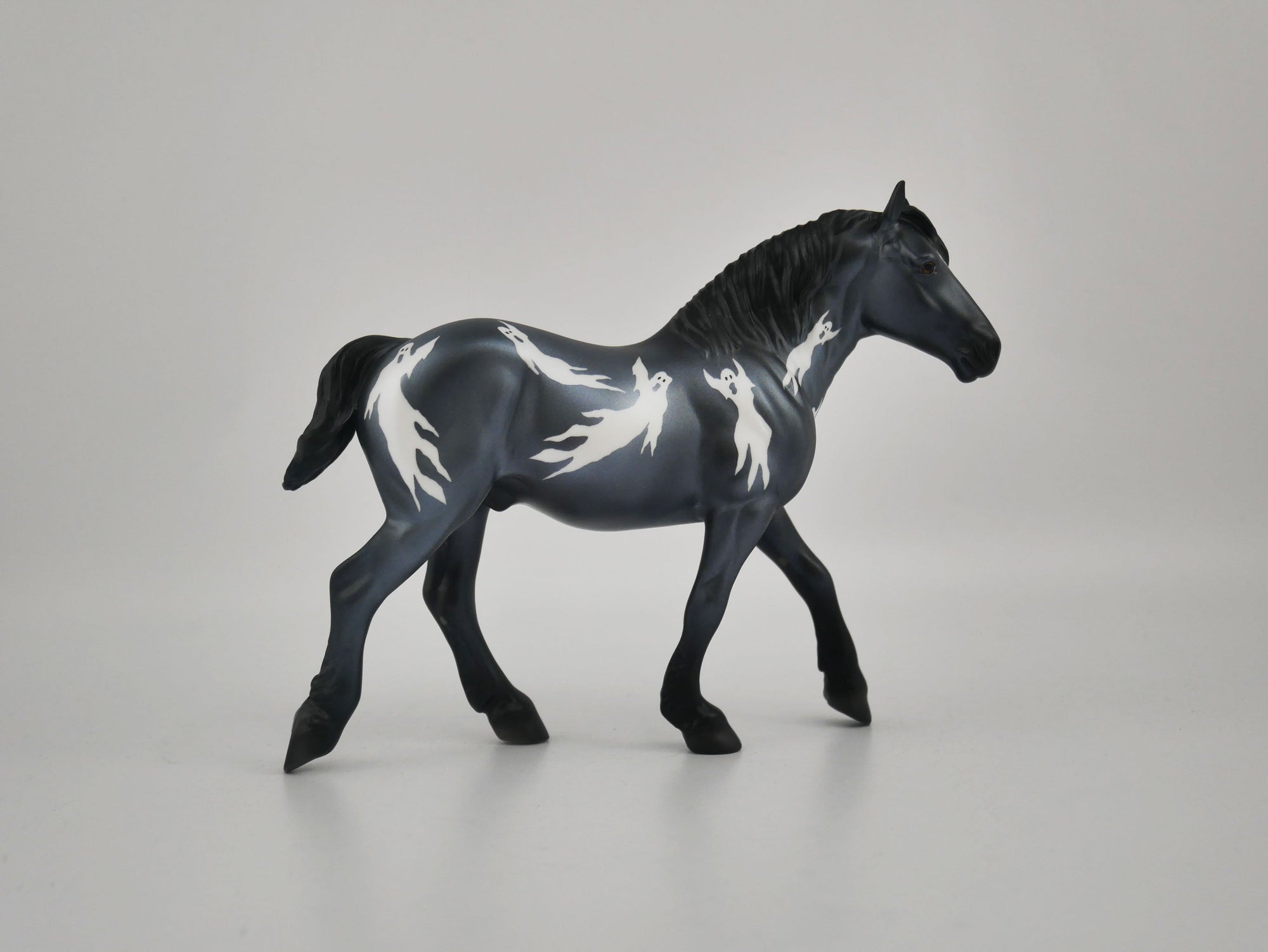 Grinning Ghost-OOAK Deco Pebbles Drafter by Julie Keim MM 2020