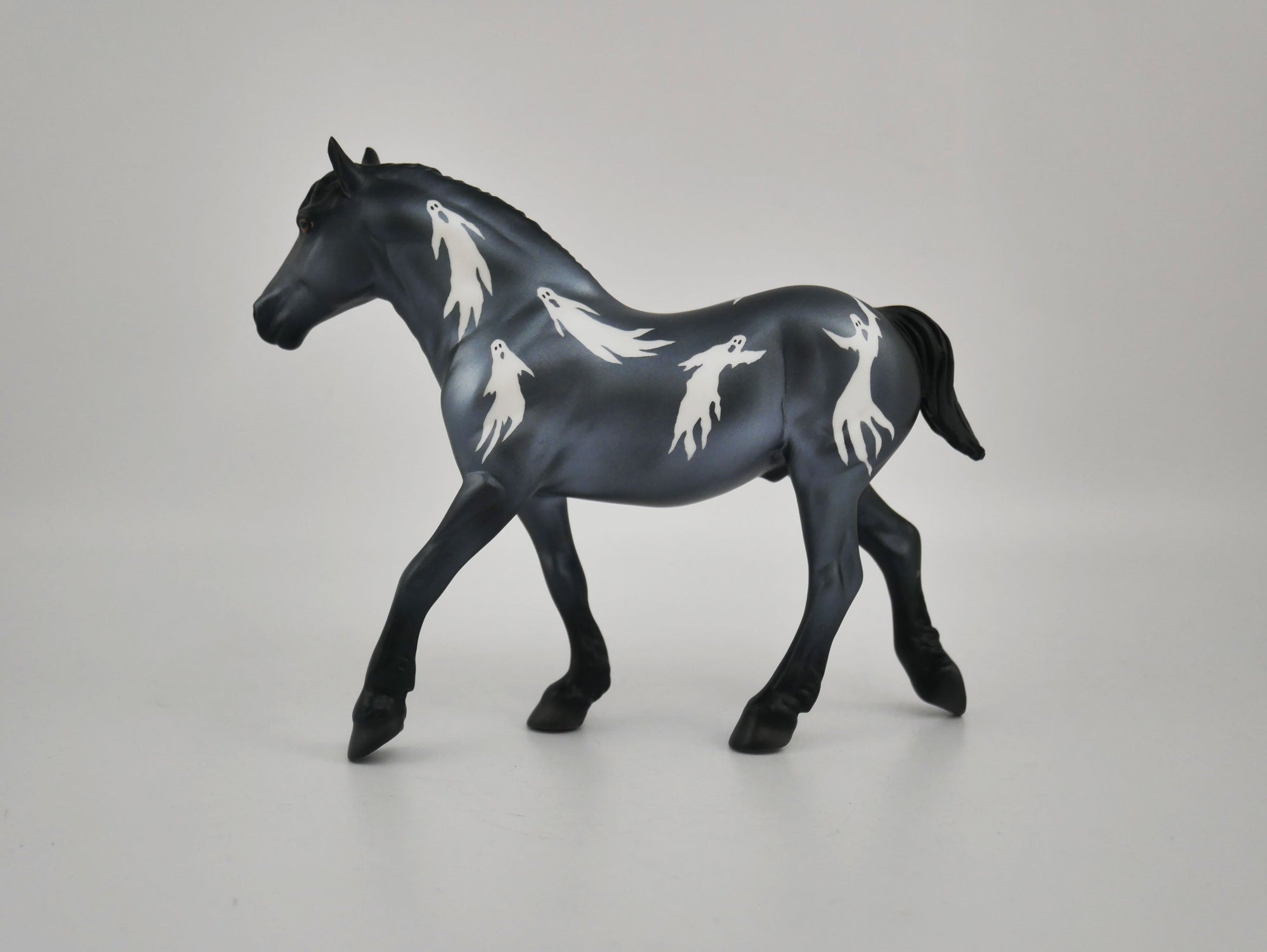 Grinning Ghost-OOAK Deco Pebbles Drafter by Julie Keim MM 2020