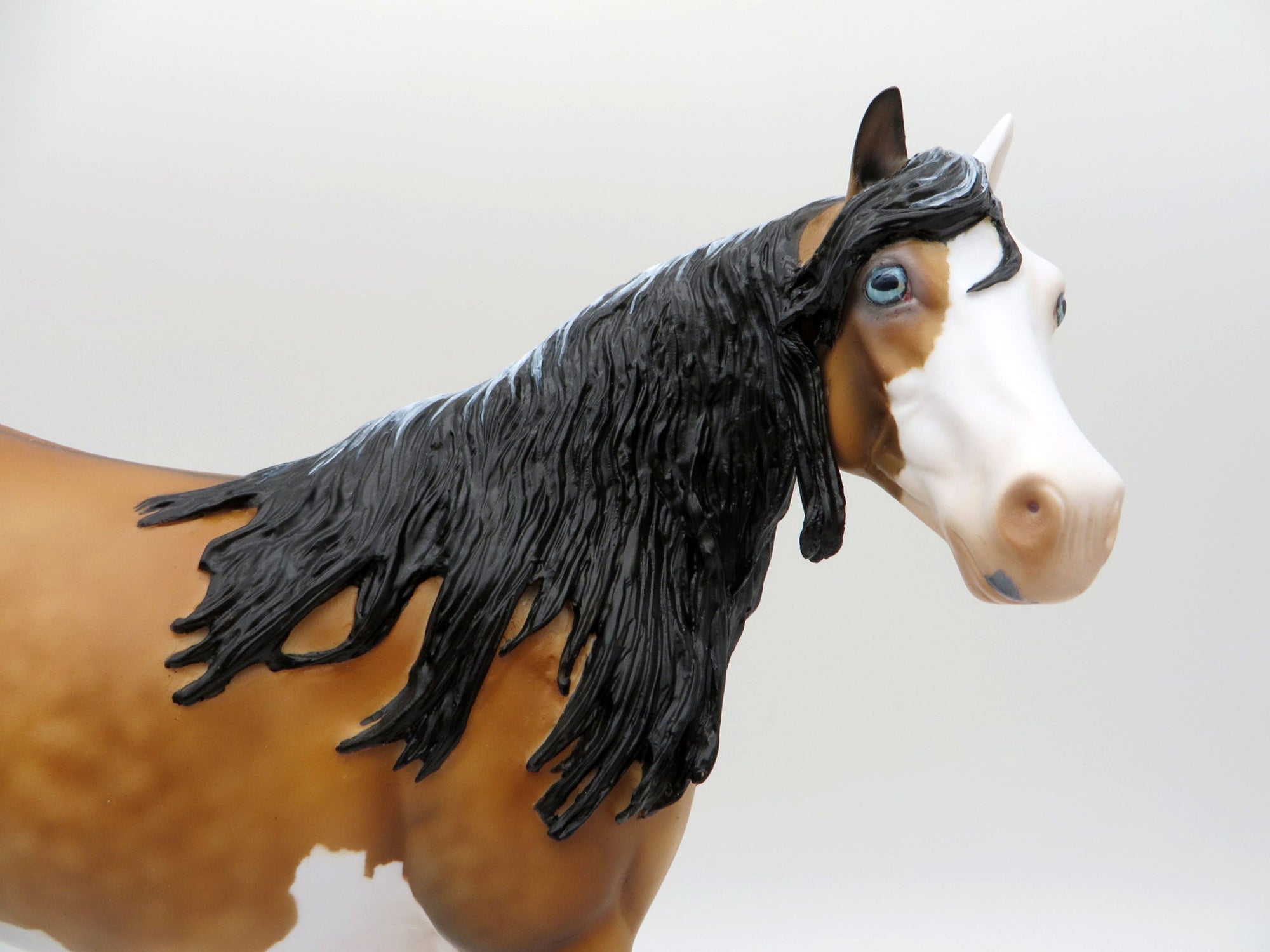 Guimard-OOAK Dapple Frosty Dun ISH Painted by Julie Keim  EQ 21