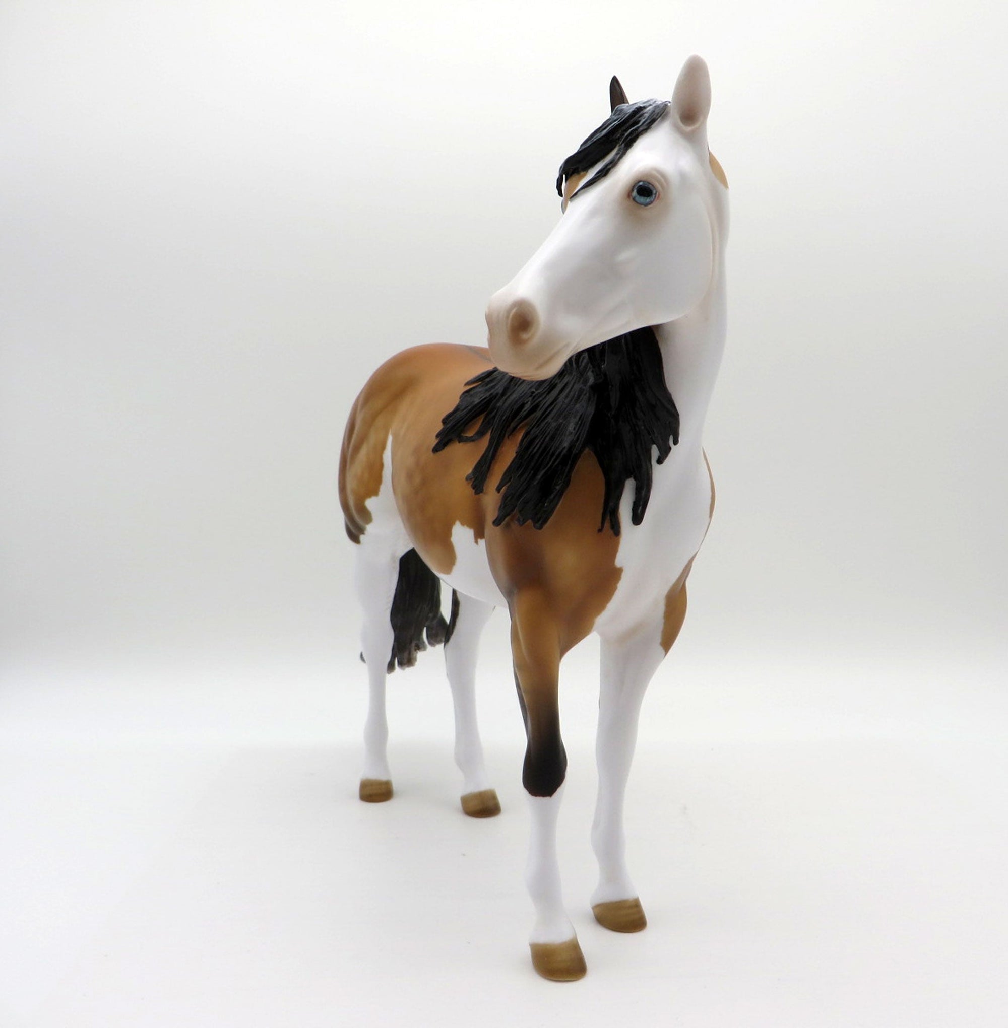 Guimard-OOAK Dapple Frosty Dun ISH Painted by Julie Keim  EQ 21