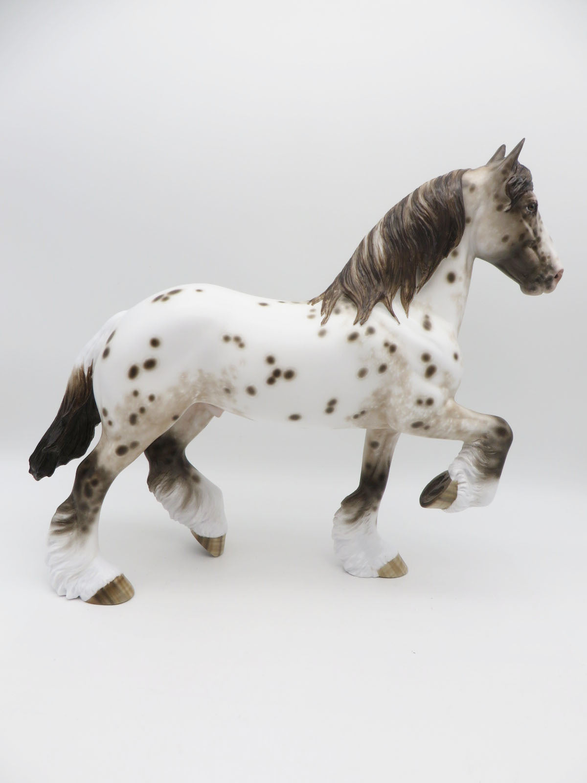 Haywire -OOAK  Loud Appaloosa Trotting Drafter Painted by Sheryl Leisure 9/19/22