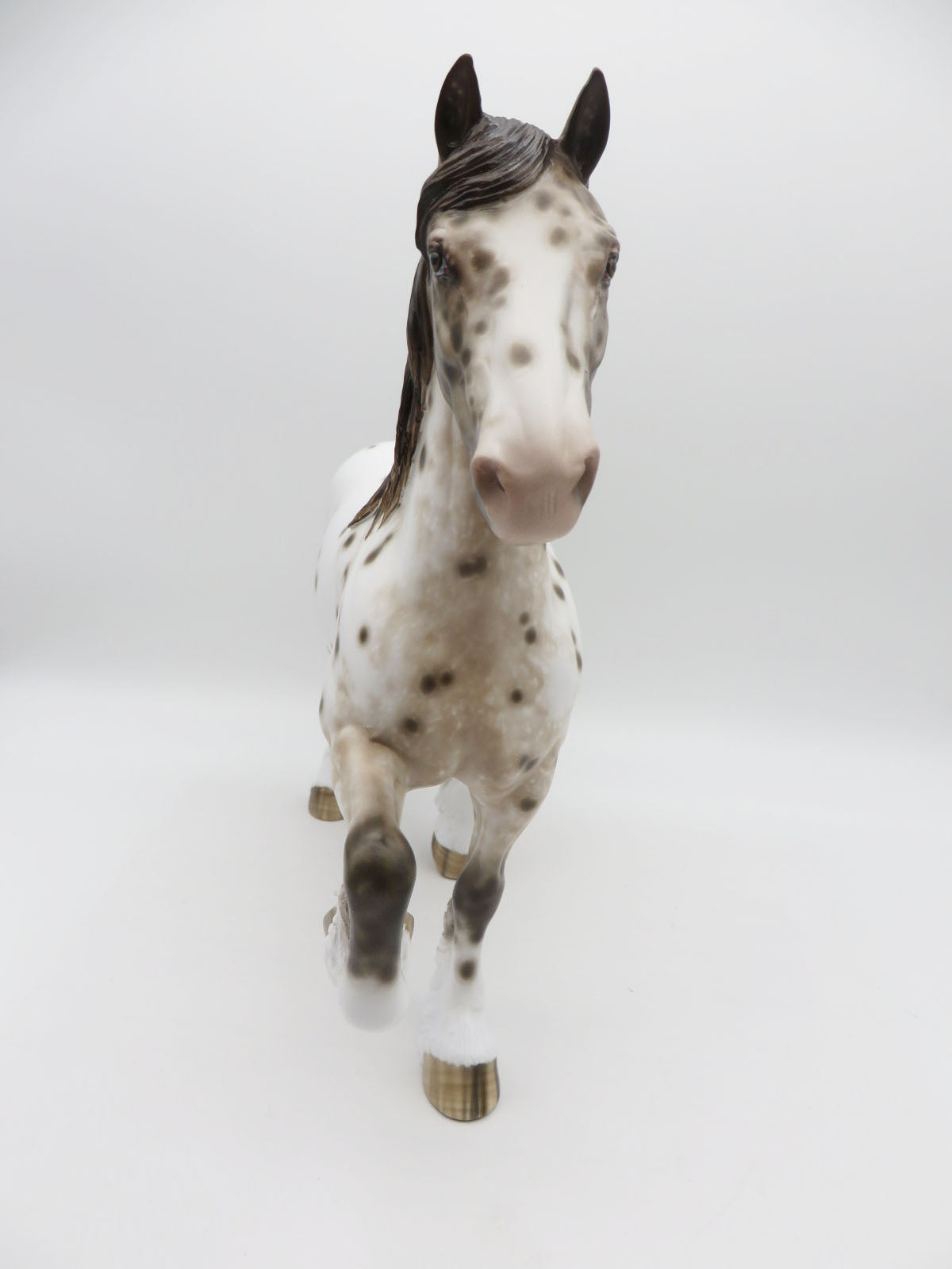 Haywire -OOAK  Loud Appaloosa Trotting Drafter Painted by Sheryl Leisure 9/19/22