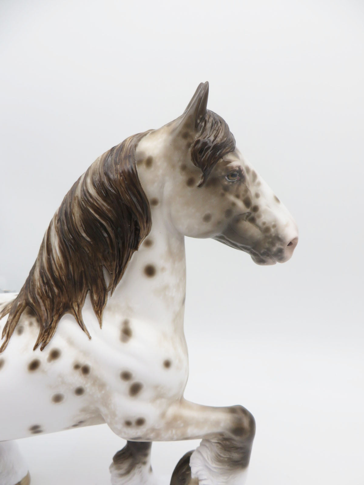 Haywire -OOAK  Loud Appaloosa Trotting Drafter Painted by Sheryl Leisure 9/19/22