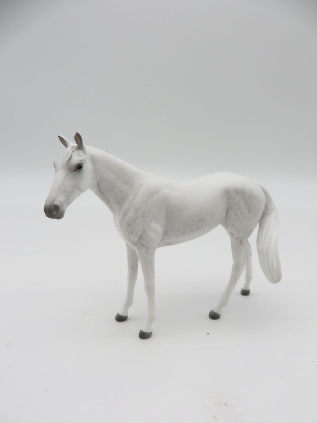 HORSE - LE 10 Dapple Grey Thoroughbred Chip by Jess Hamill LHS 22