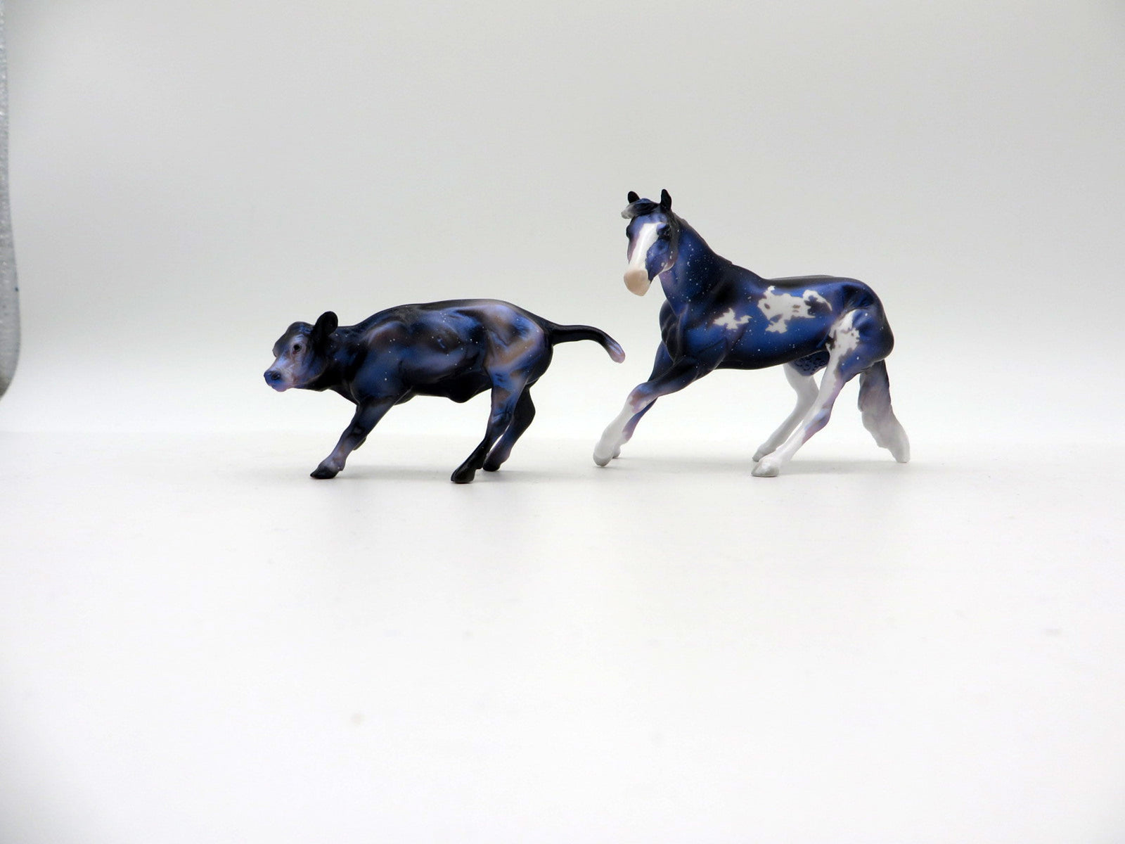 Hailey and Comet-OOAK Chip Cutter and Calf Deco Painted By Ellen Robbins  5/28/21